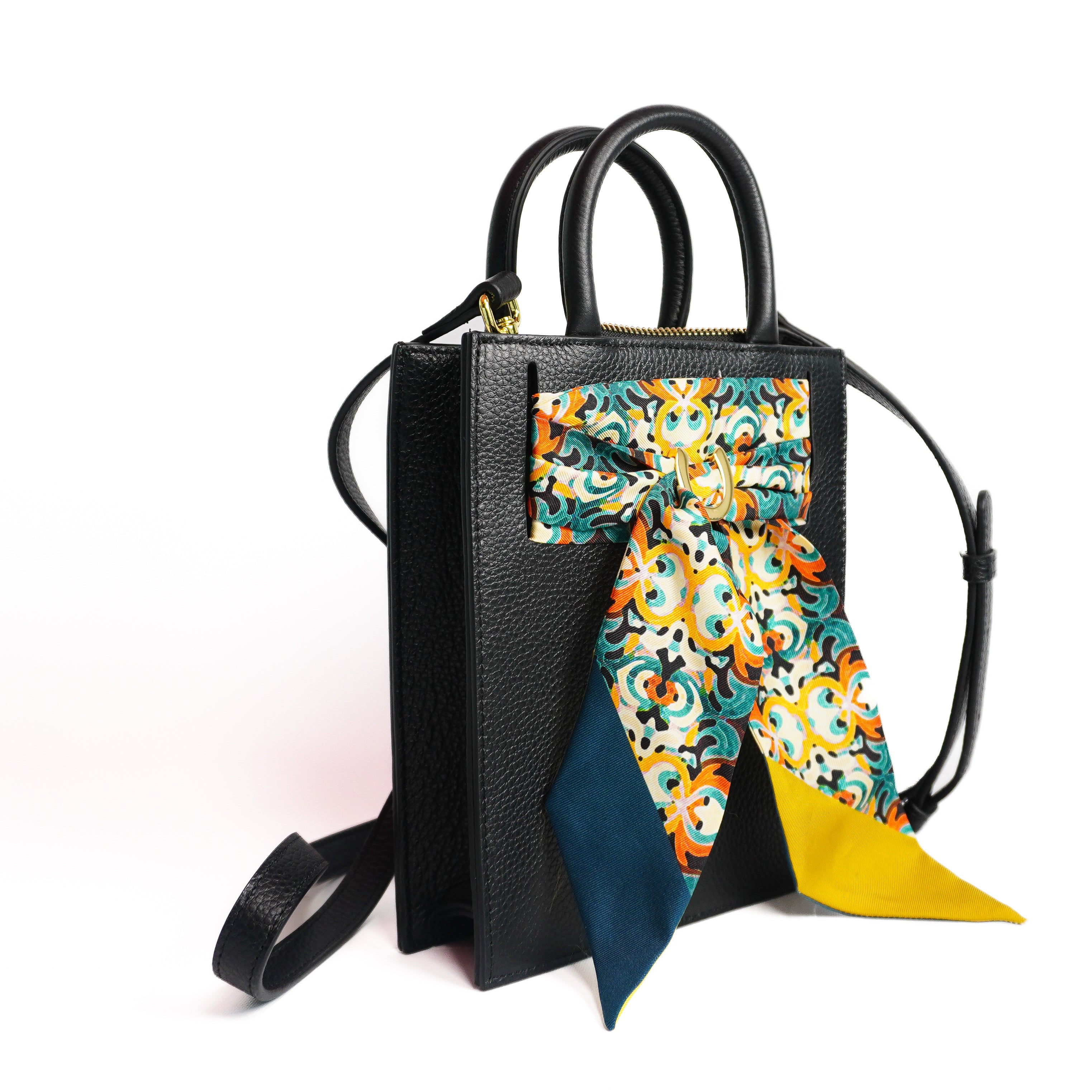 Leather Mini Calista + Teal Kaleidoscope Twillionaire Leather Mini Calista Hampton Road Designs