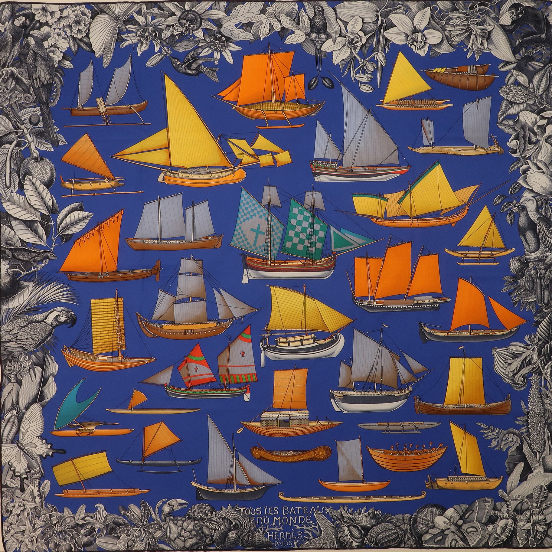 Mission Belle Bag - Tous les Bateaux du Monde(upcycled from Hermes Scarf) Mission Belle Heirloom Hampton Road Designs