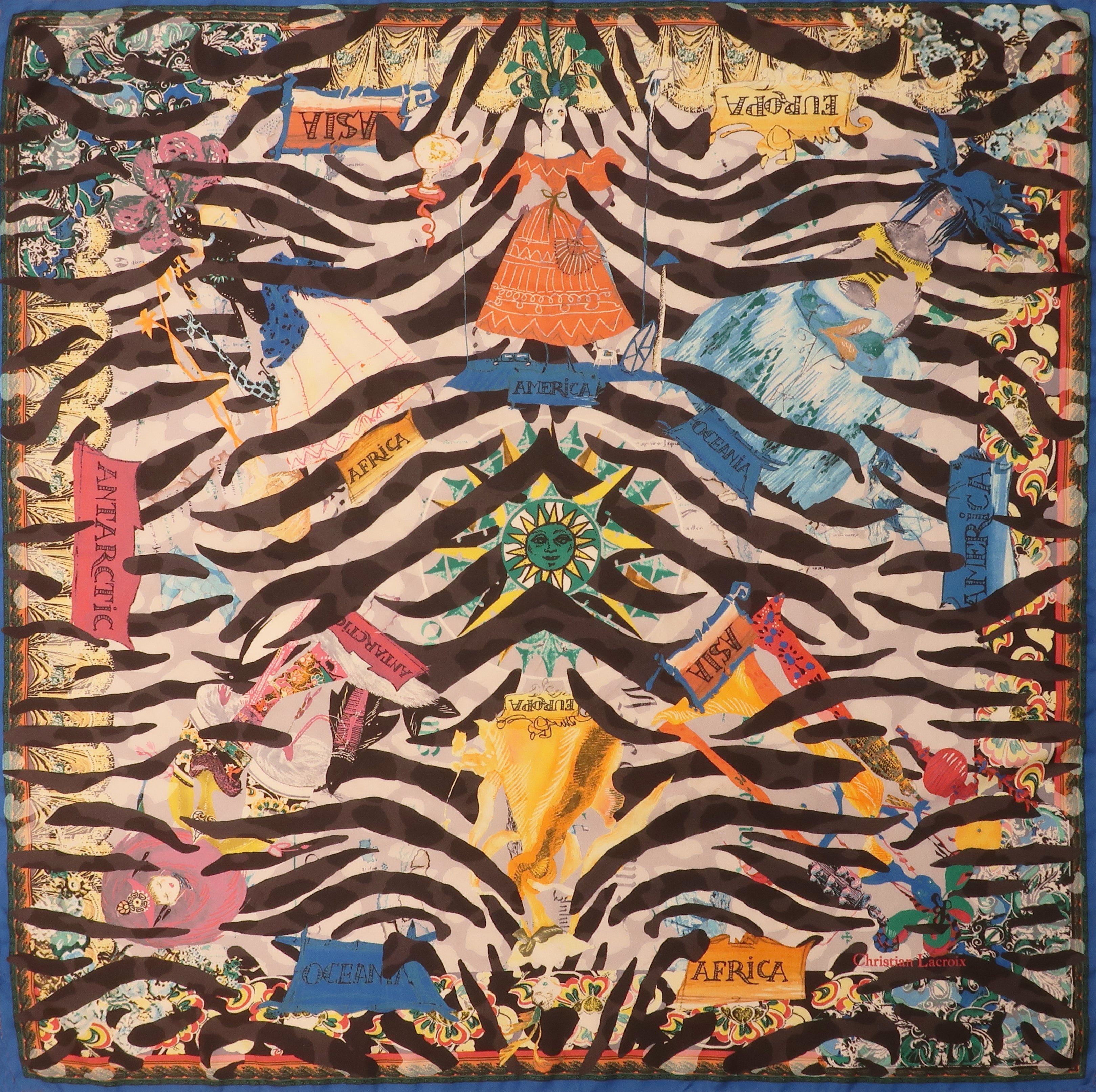 "Traveler" Scarf Bag (Upcycled from Christian LaCroix Scarf) Party Clutch Hampton Road Designs