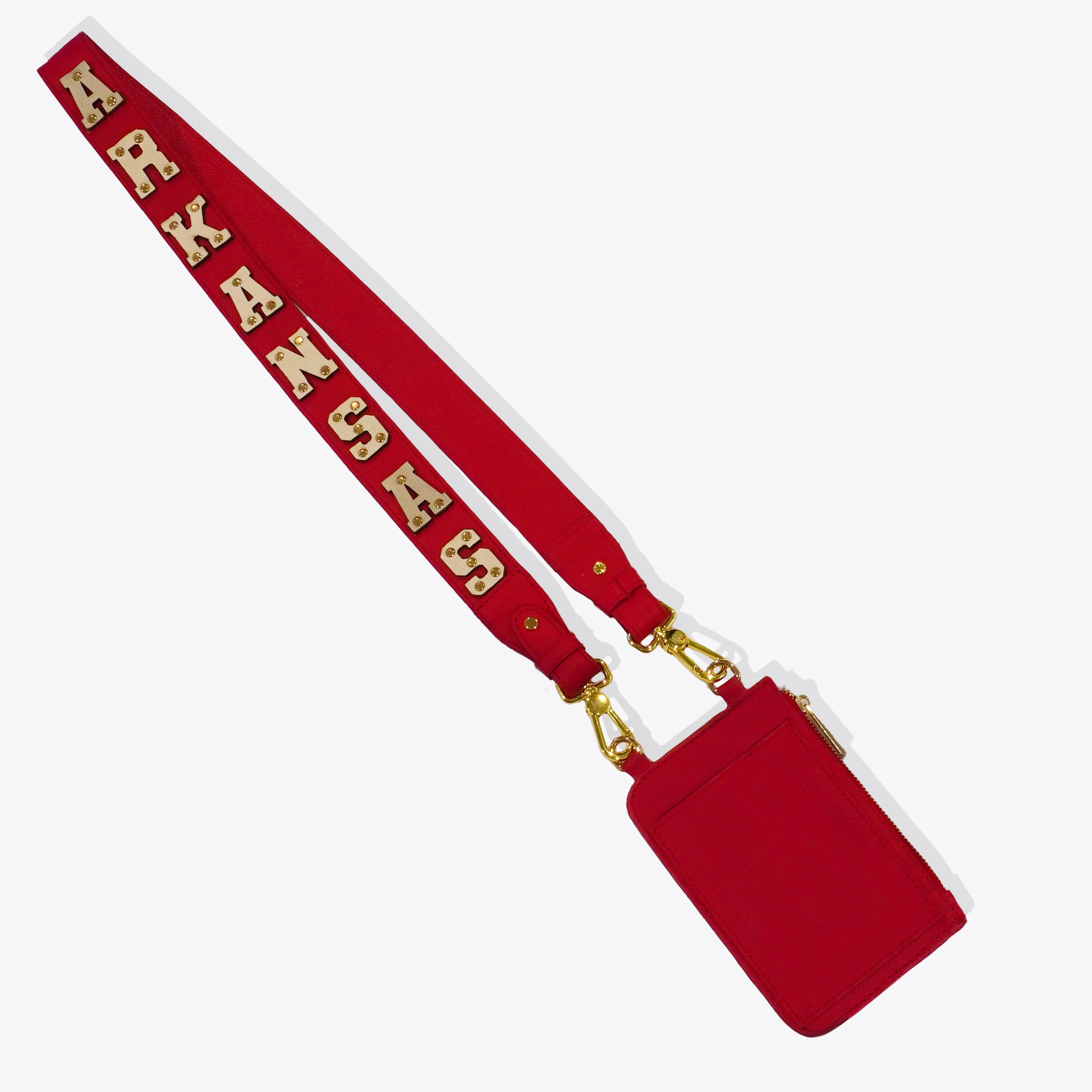 VIP + ARKANSAS Spirit Strap VIP + Spirit Strap Set Hampton Road Designs Vermillion