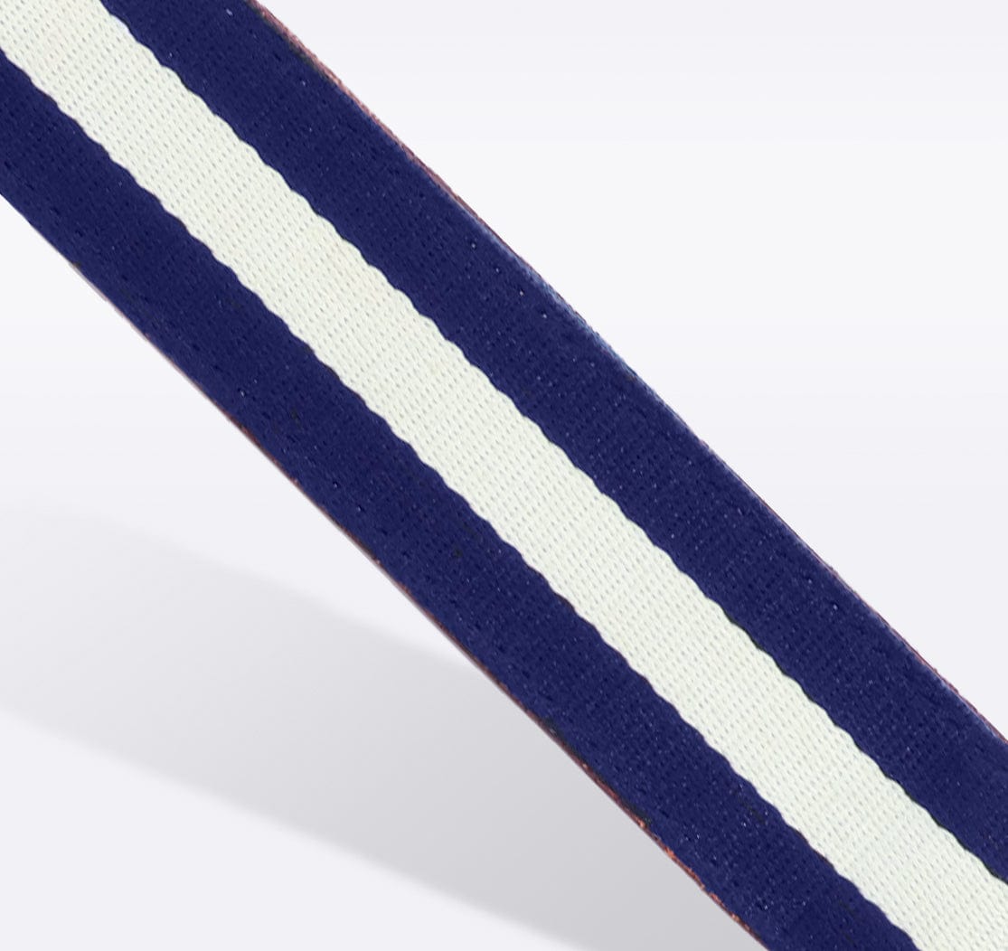 Removable Handbag Strap: Navy & White Adjustable Striped Crossbody
