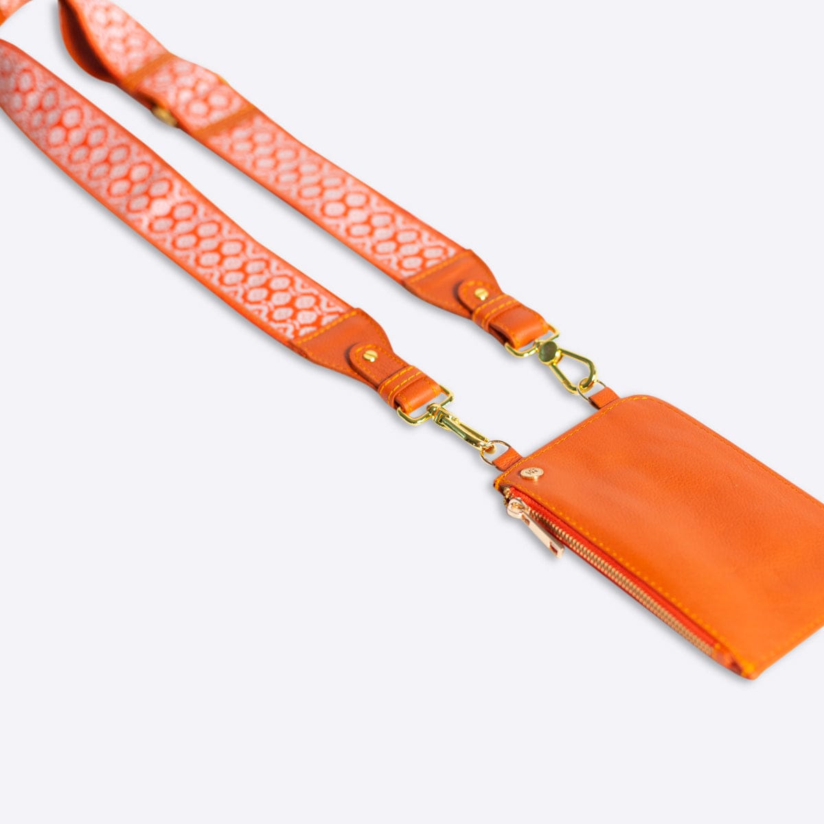 Orange Guitar Strap Crossbody Bag