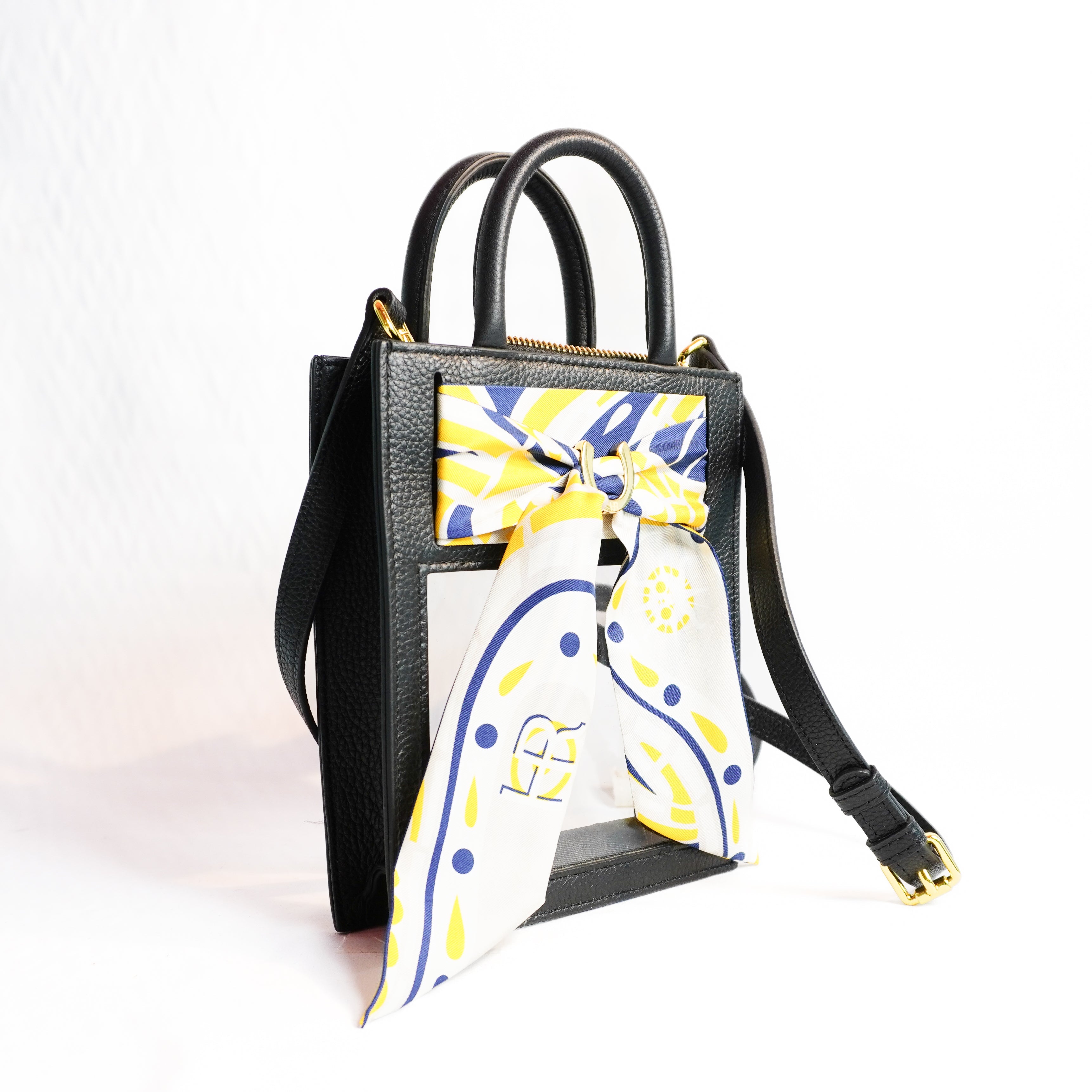 Mini Calista Clear + Maize Paisley Twillionaire Mini Calista Clear Hampton Road Designs   