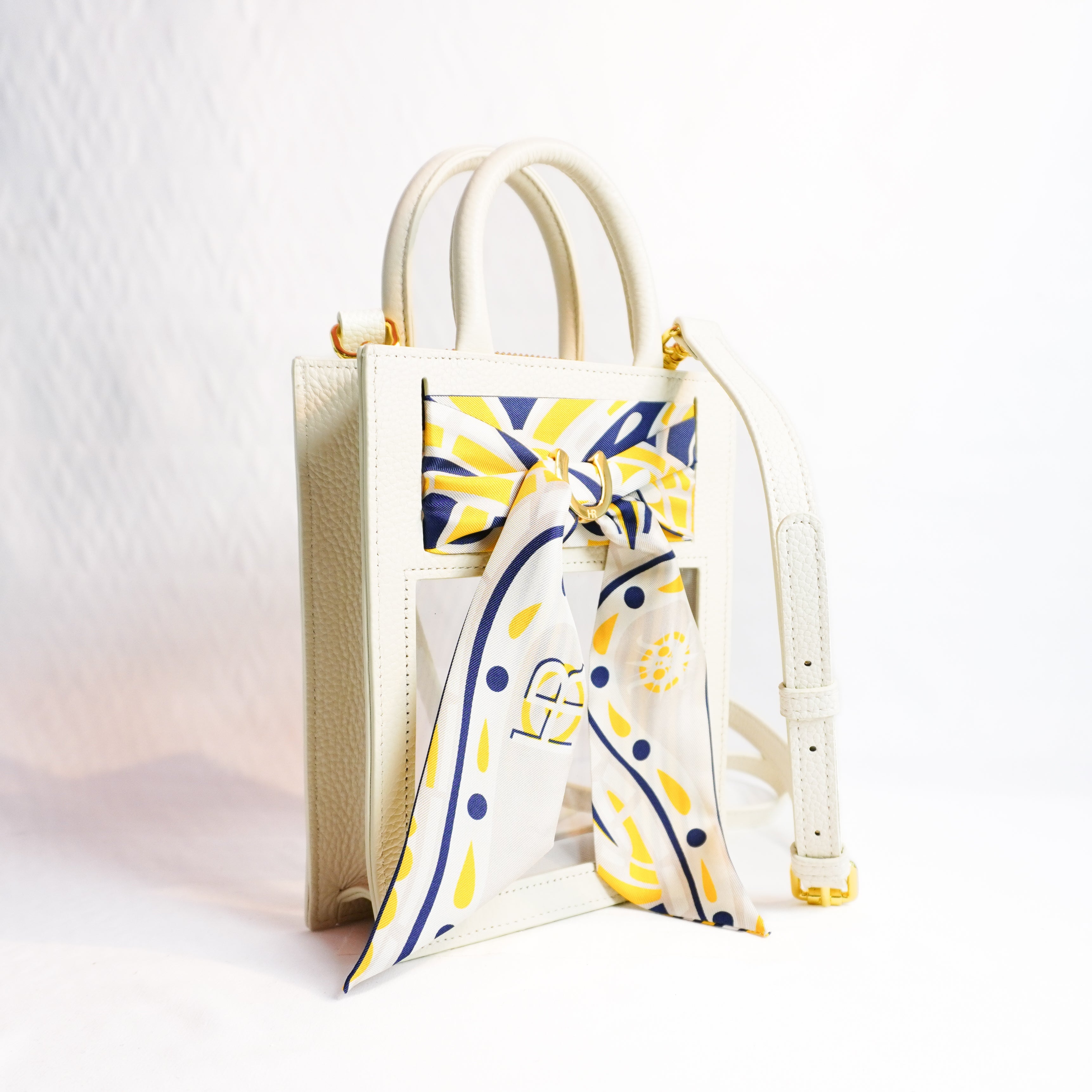 Mini Calista Clear + Maize Paisley Twillionaire Mini Calista Clear Hampton Road Designs   