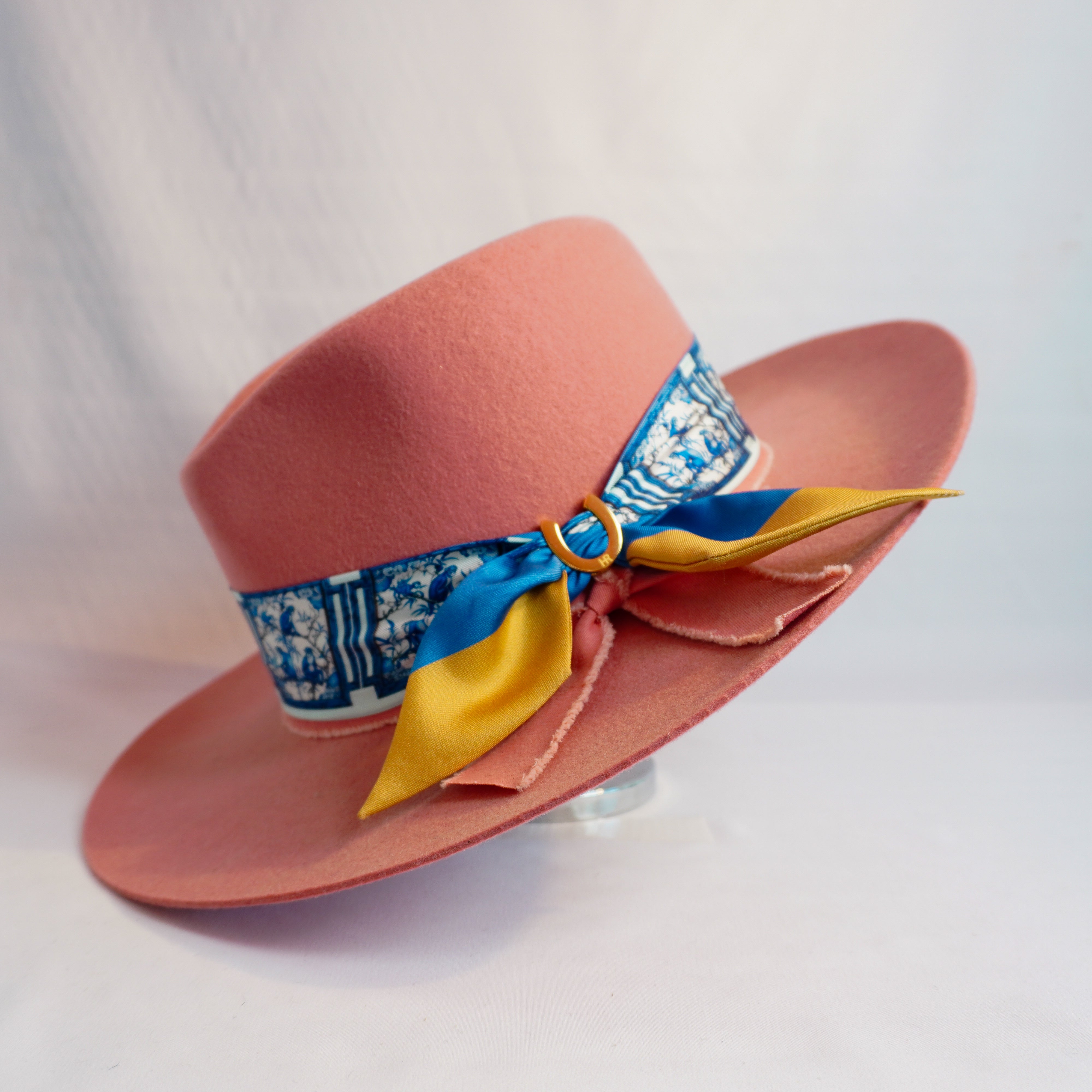 Chinoiserie Monkeys (Blue) Twillionaire & Scarf Ring Twillionaire Hampton Road Designs