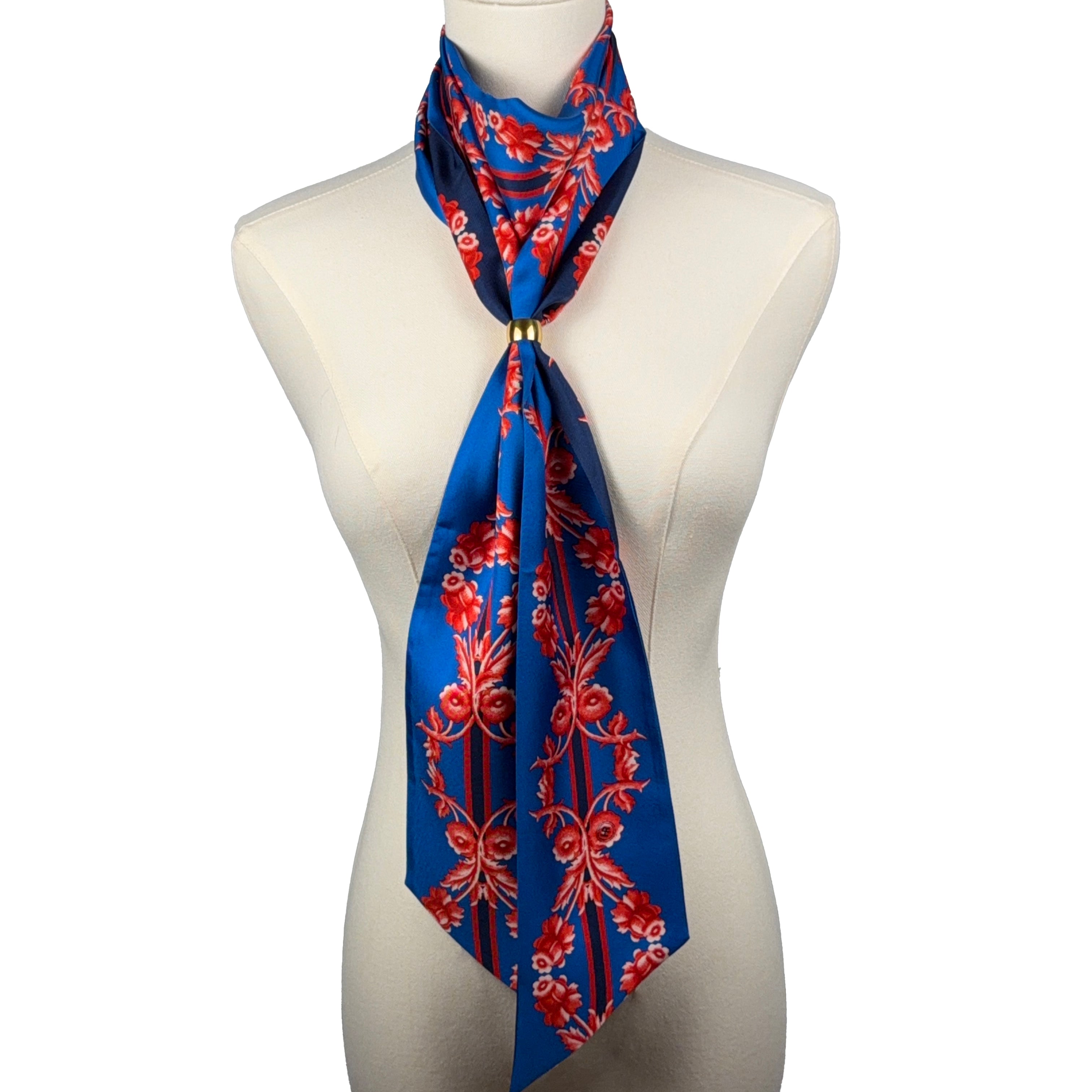 Antoinette (Blue) Maxi Twillionaire & Scarf RIng