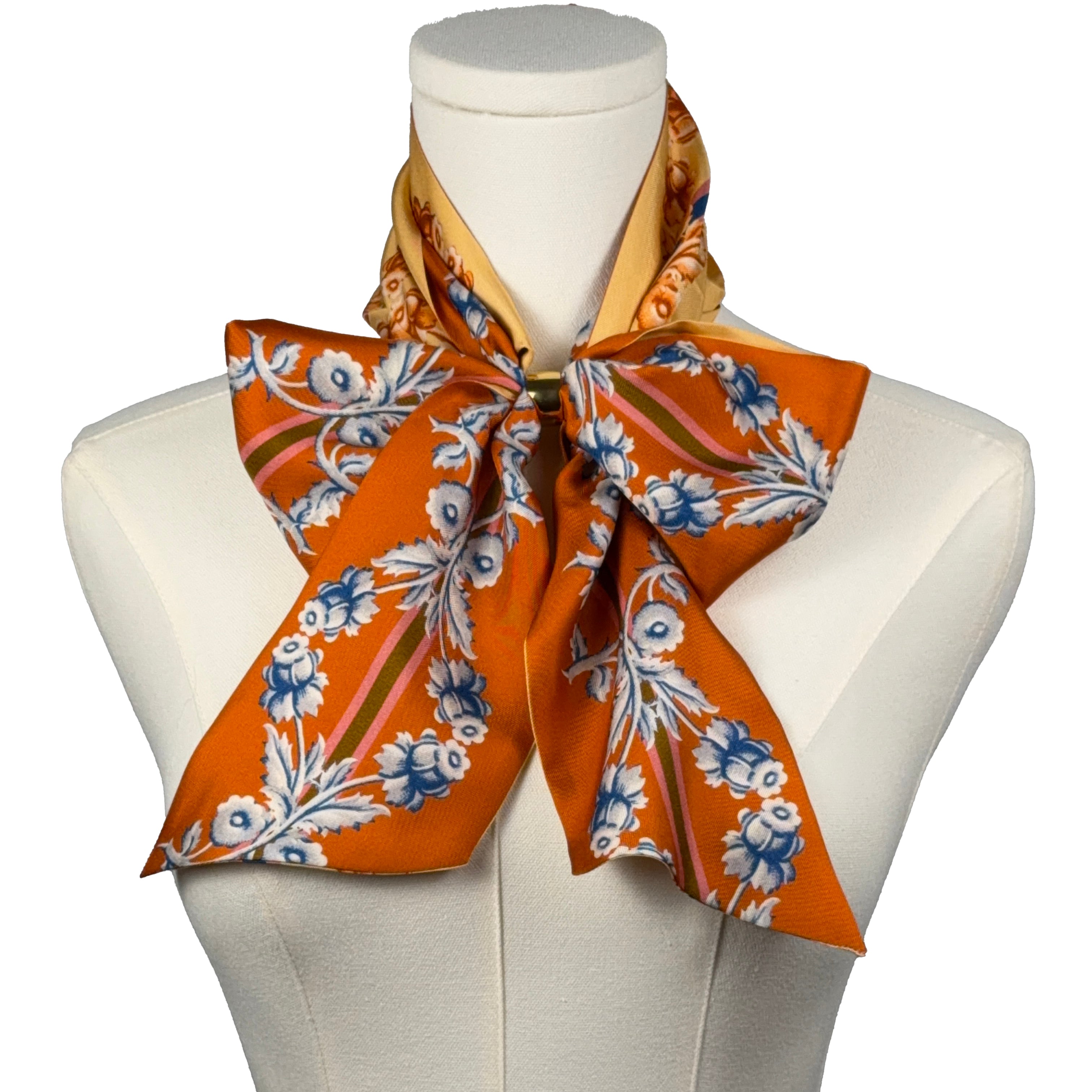 Antoinette (Orange) Maxi Twillionaire & Scarf RIng