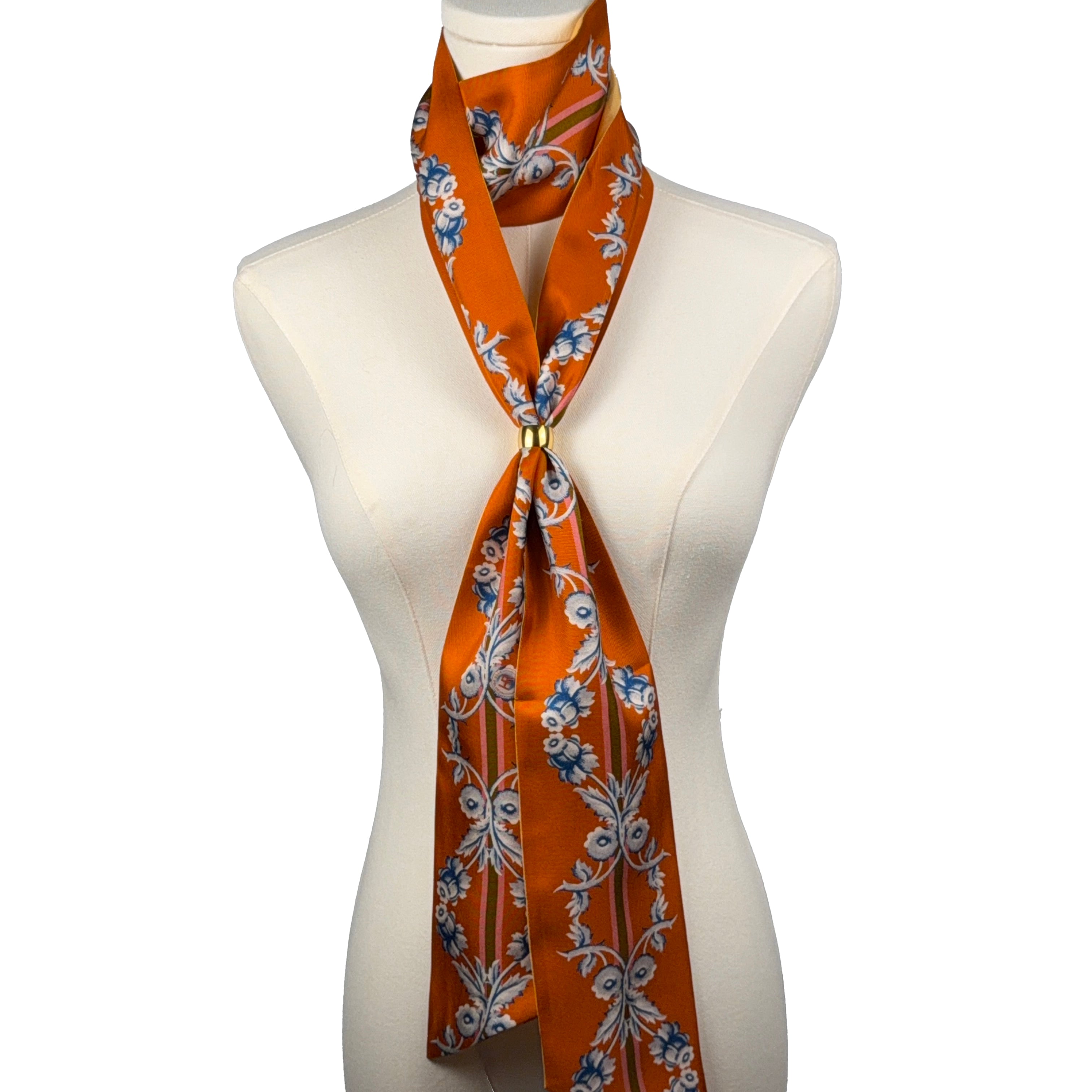 Antoinette (Orange) Maxi Twillionaire & Scarf RIng