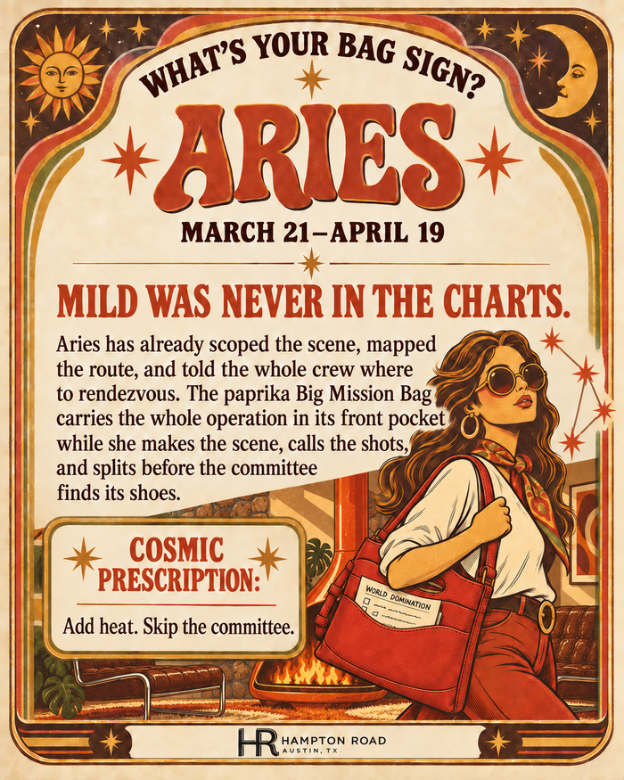 Aries vintage zodiac graphic