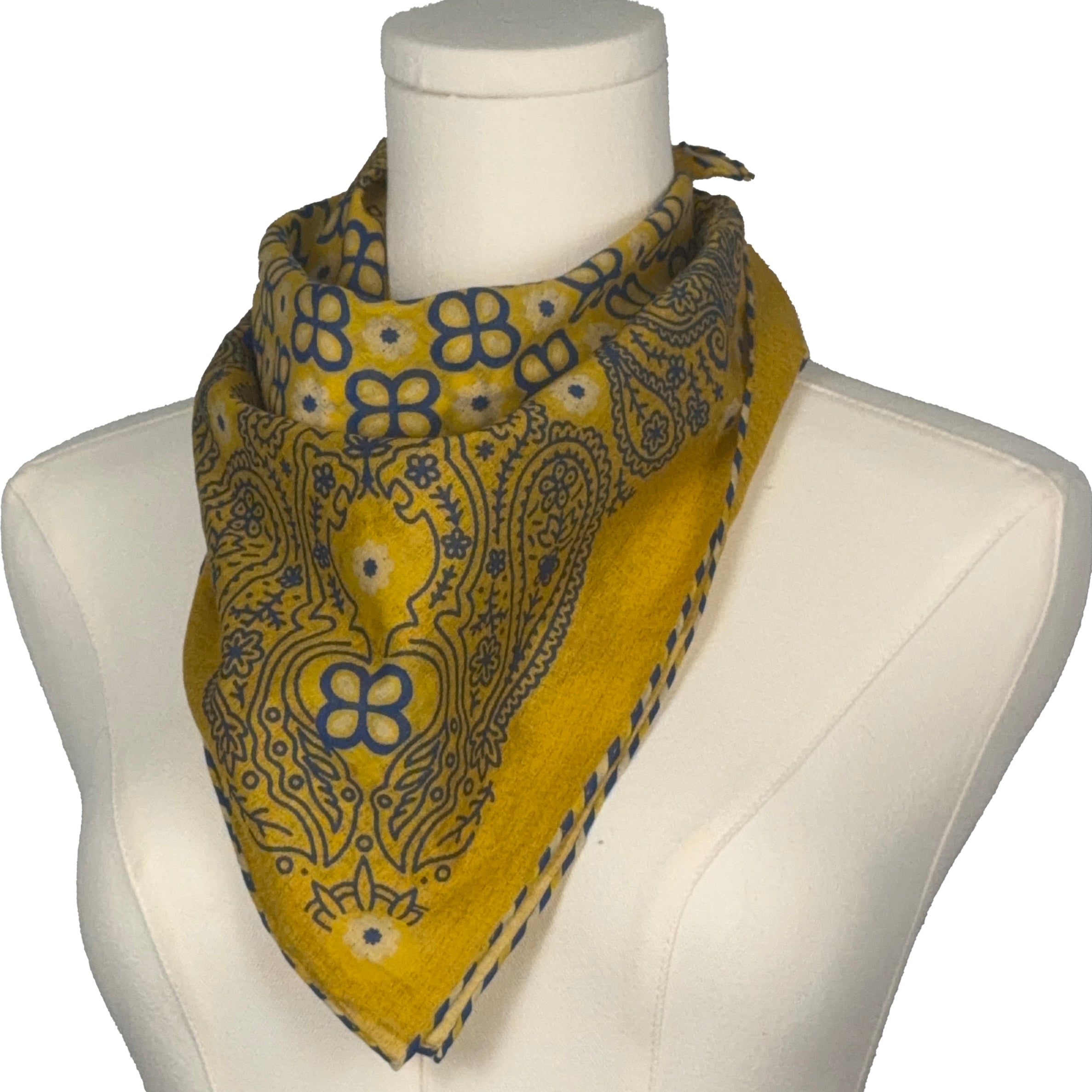 Azulejos Bandana (Yellow) & Scarf Ring