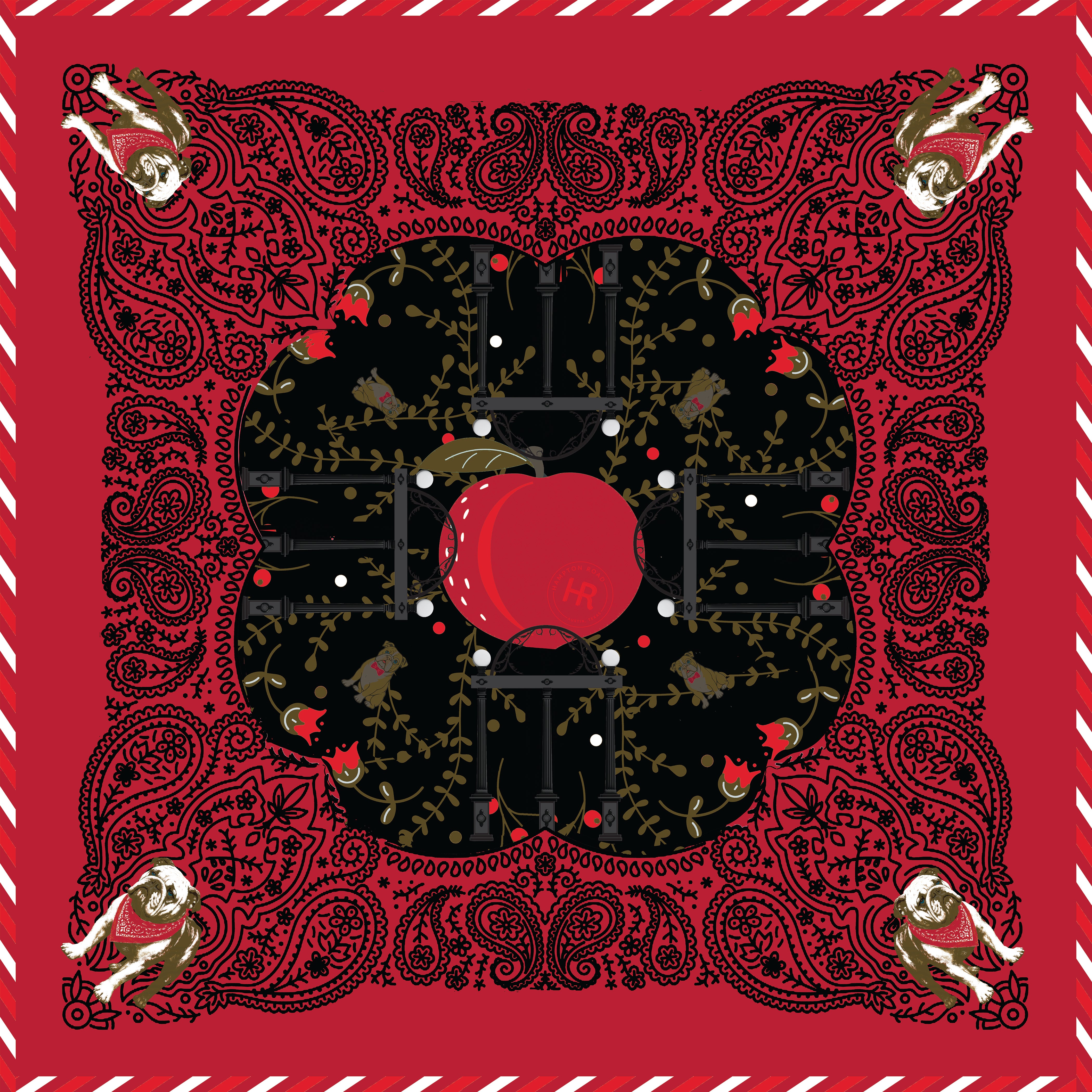 Bulldog in a Bandana Merchandising Display (WS) Merchandising Display WS Hampton Road Designs