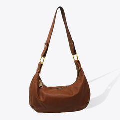 The Bow Bag- Orange - Hampton Road Designs Hobo Style Leather Bag