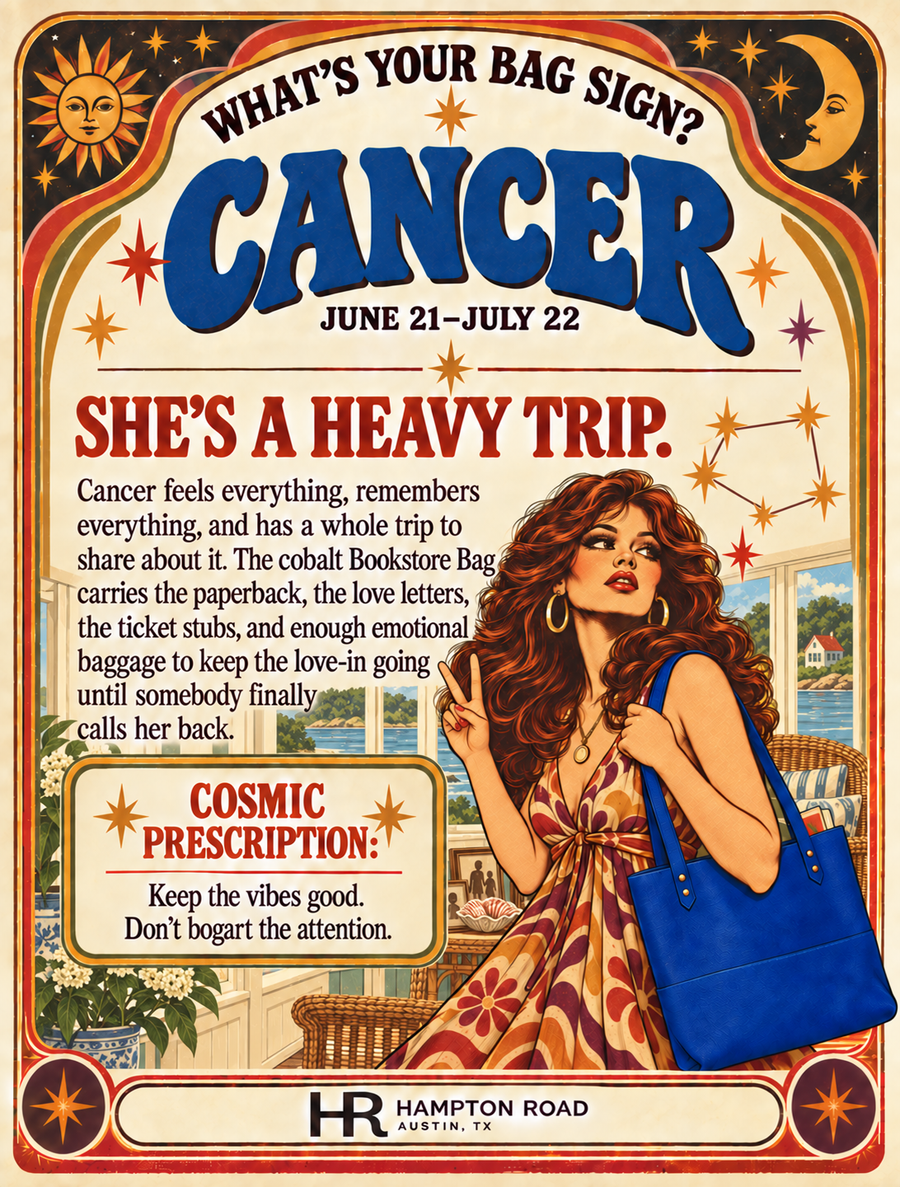 Cancer vintage zodiac graphic