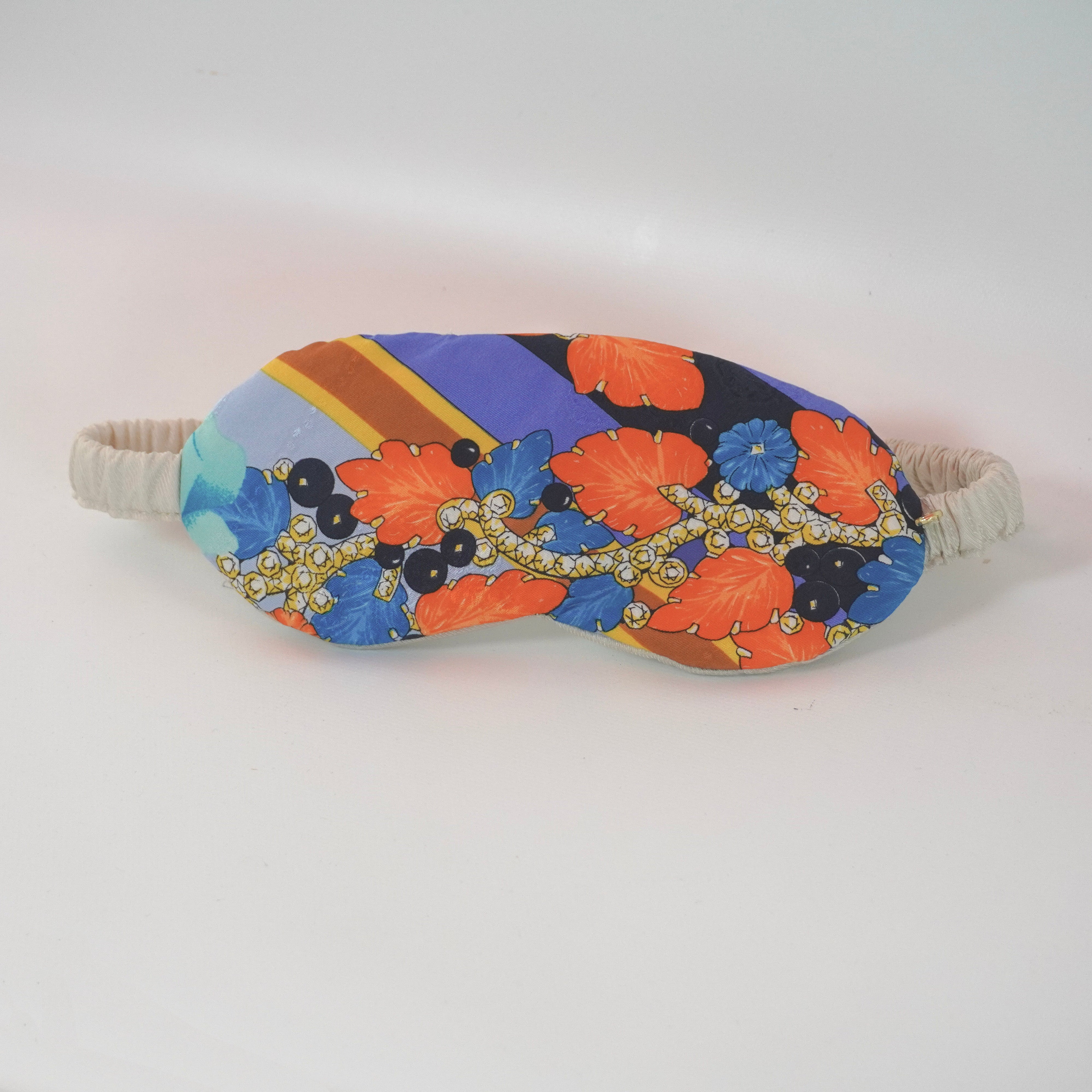 "Sweet Dreams" Sleep Mask (Upcycled from Cartier Scarf) Hampton Road Designs