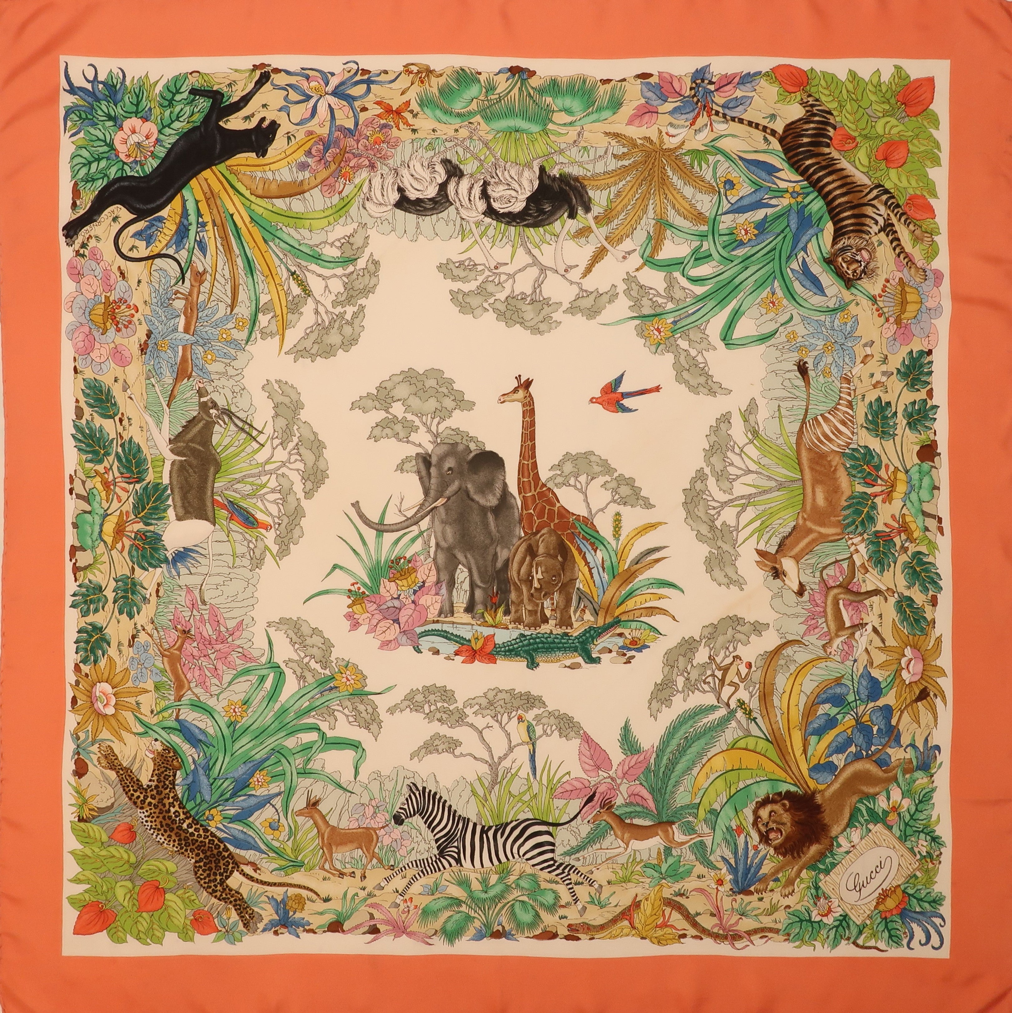 "Circle of Life" Scarf Bag (Upcycled from Gucci Scarf) Party Clutch Hampton Road Designs