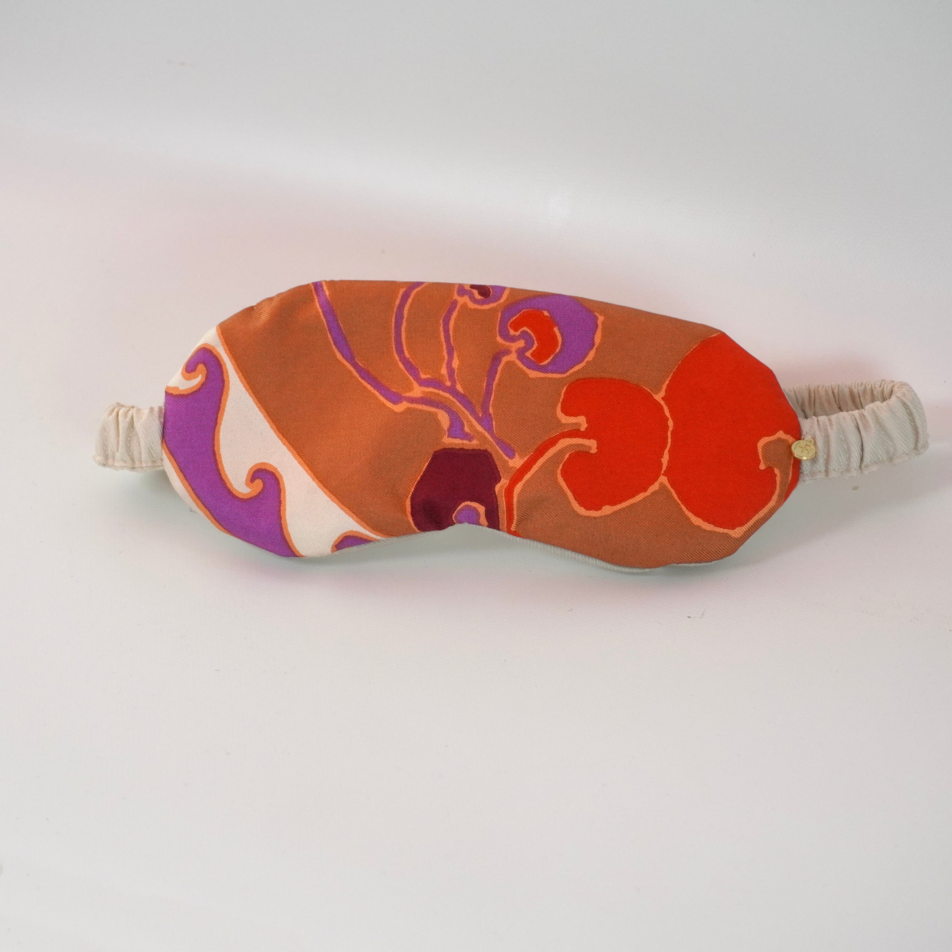"Ombre Garden" Sleep Mask (Upcycled from Christian Dior Scarf) Hampton Road Designs
