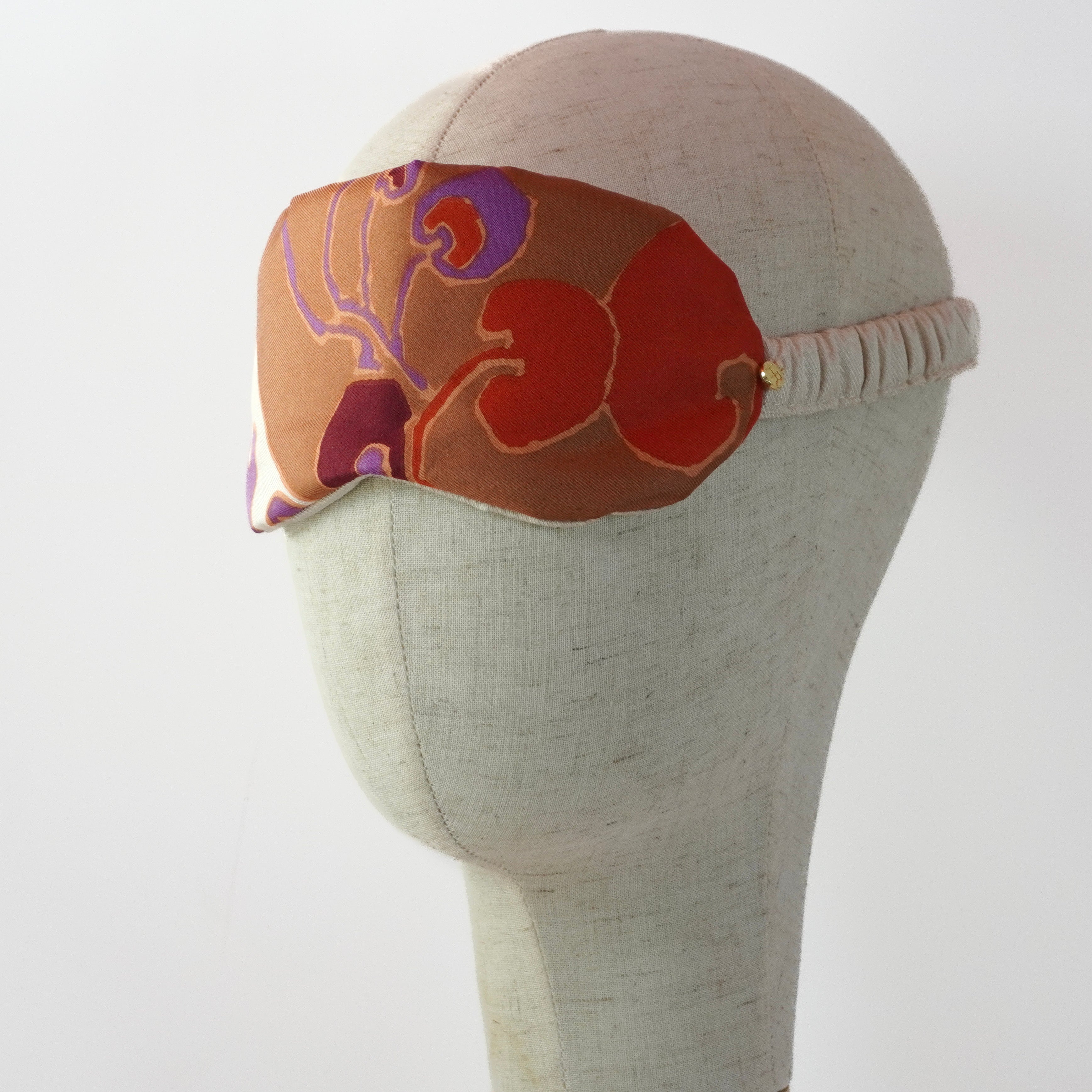 "Ombre Garden" Sleep Mask (Upcycled from Christian Dior Scarf) Hampton Road Designs