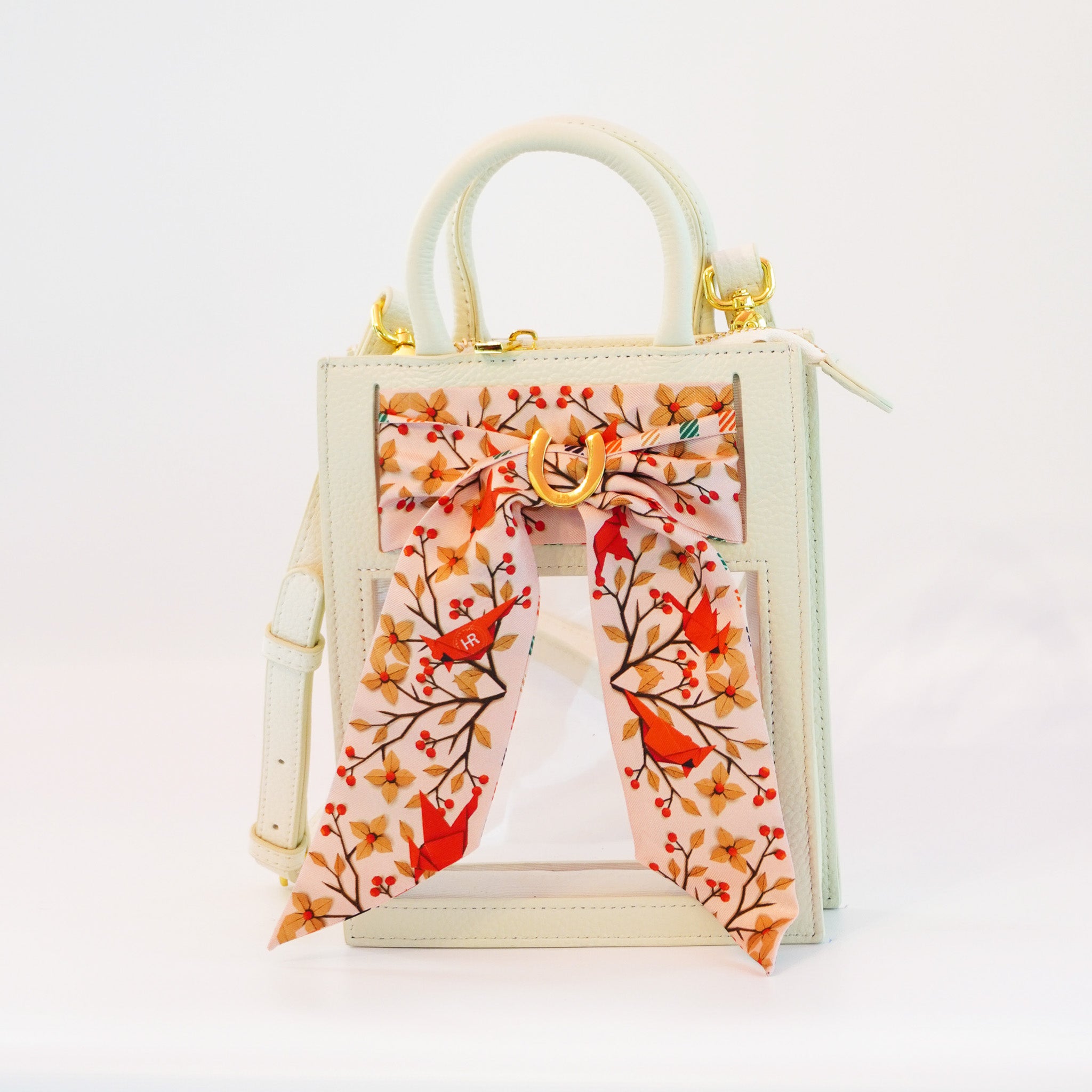 Mini Calista Clear + Flock of Cardinals Twillionaire Mini Calista Clear Hampton Road Designs Oyster