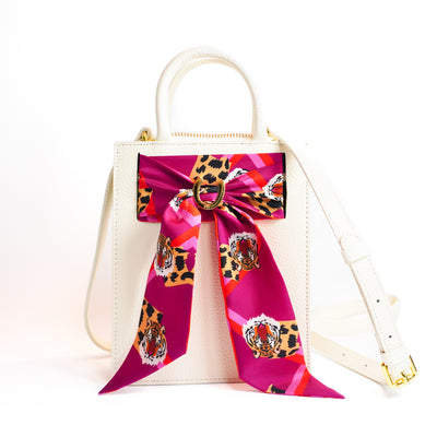 Leather Mini Calista + Fuscia Easy Tiger Twilly Mini Calista Leather Hampton Road Designs Oyster  