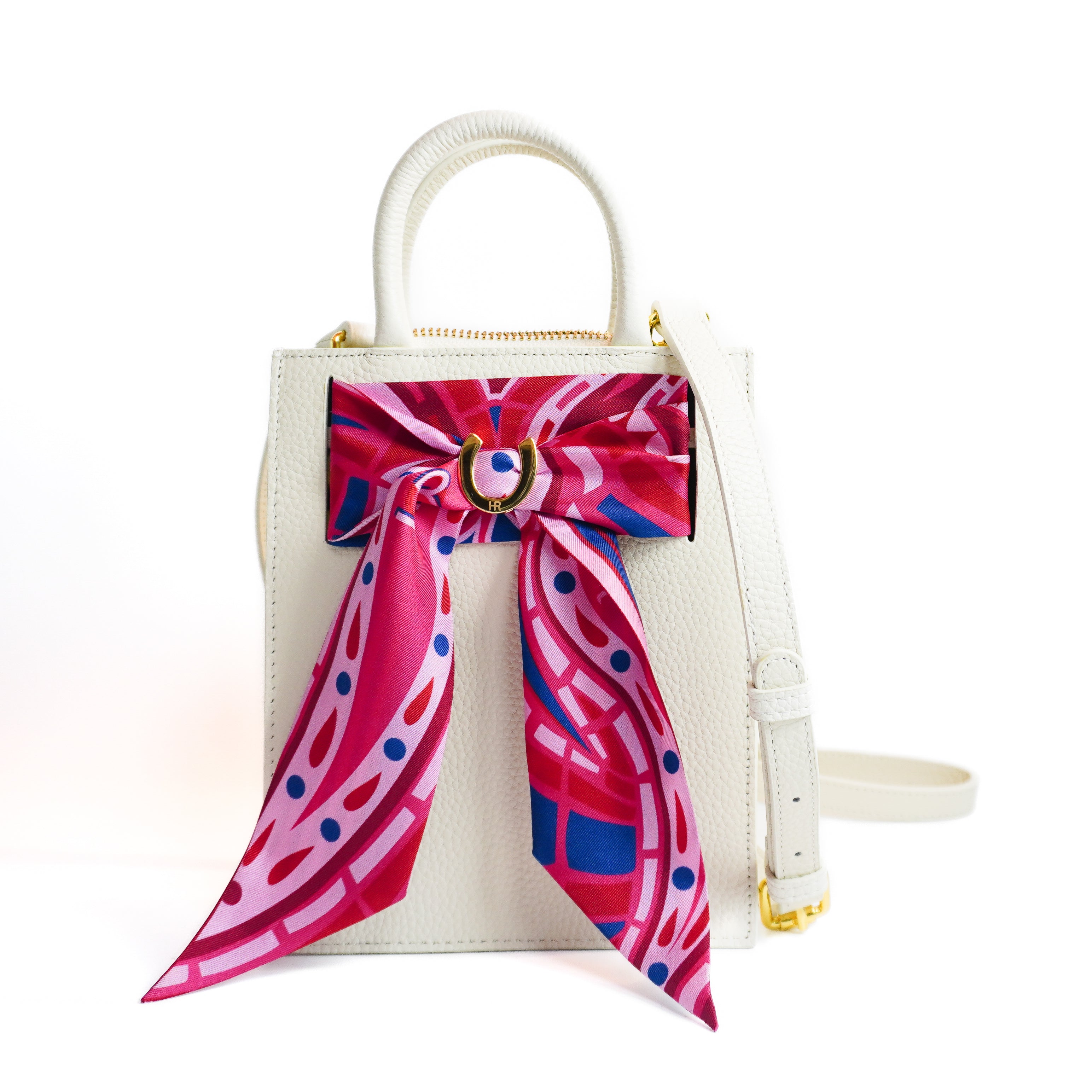 Leather Mini Calista + Paisley (Fuscia) Twillionaire Leather Mini Calista Hampton Road Designs Oyster