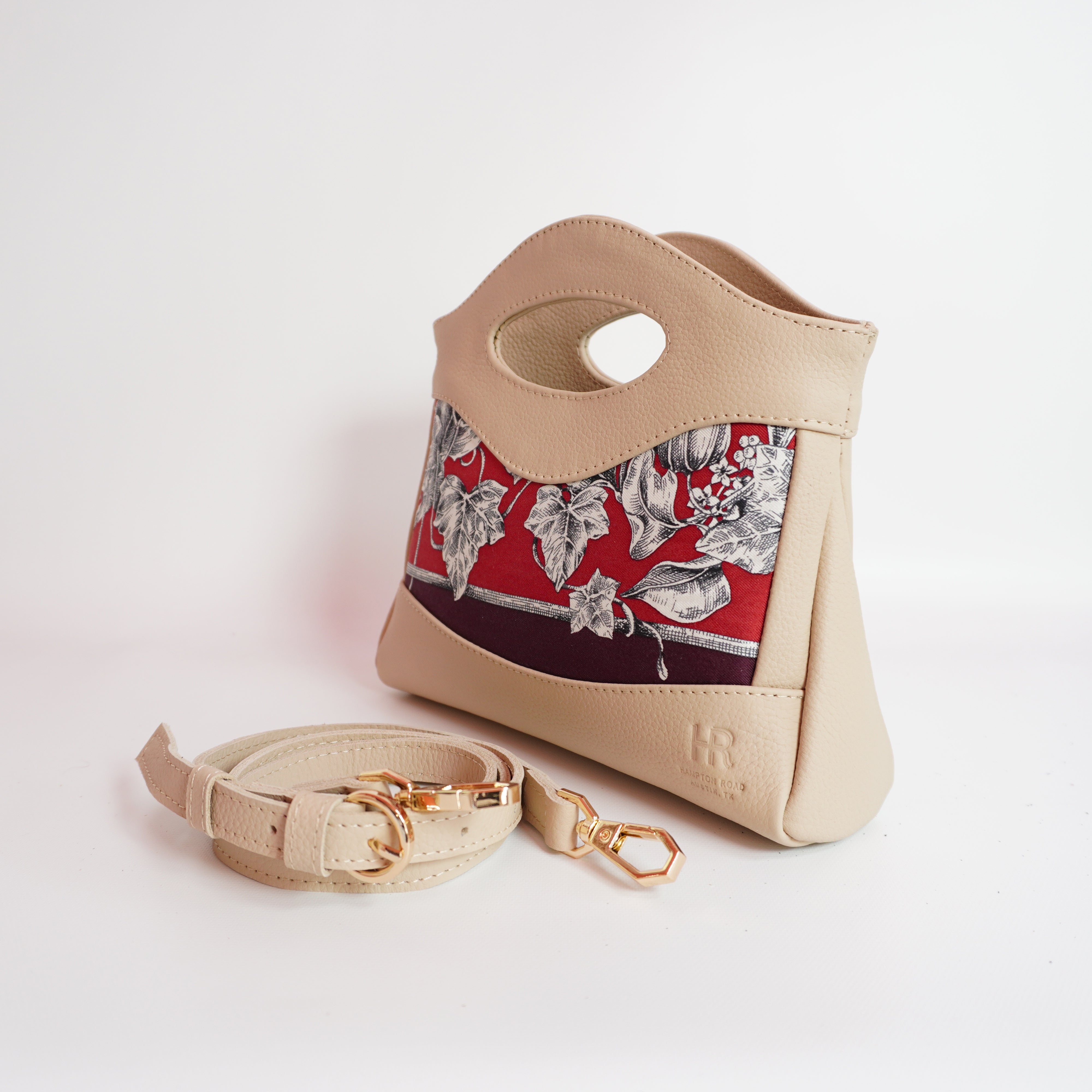 Mission Belle Bag - Ombre Garden (upcycled from Gucci Scarf) Mission Belle Heirloom Hampton Road Designs