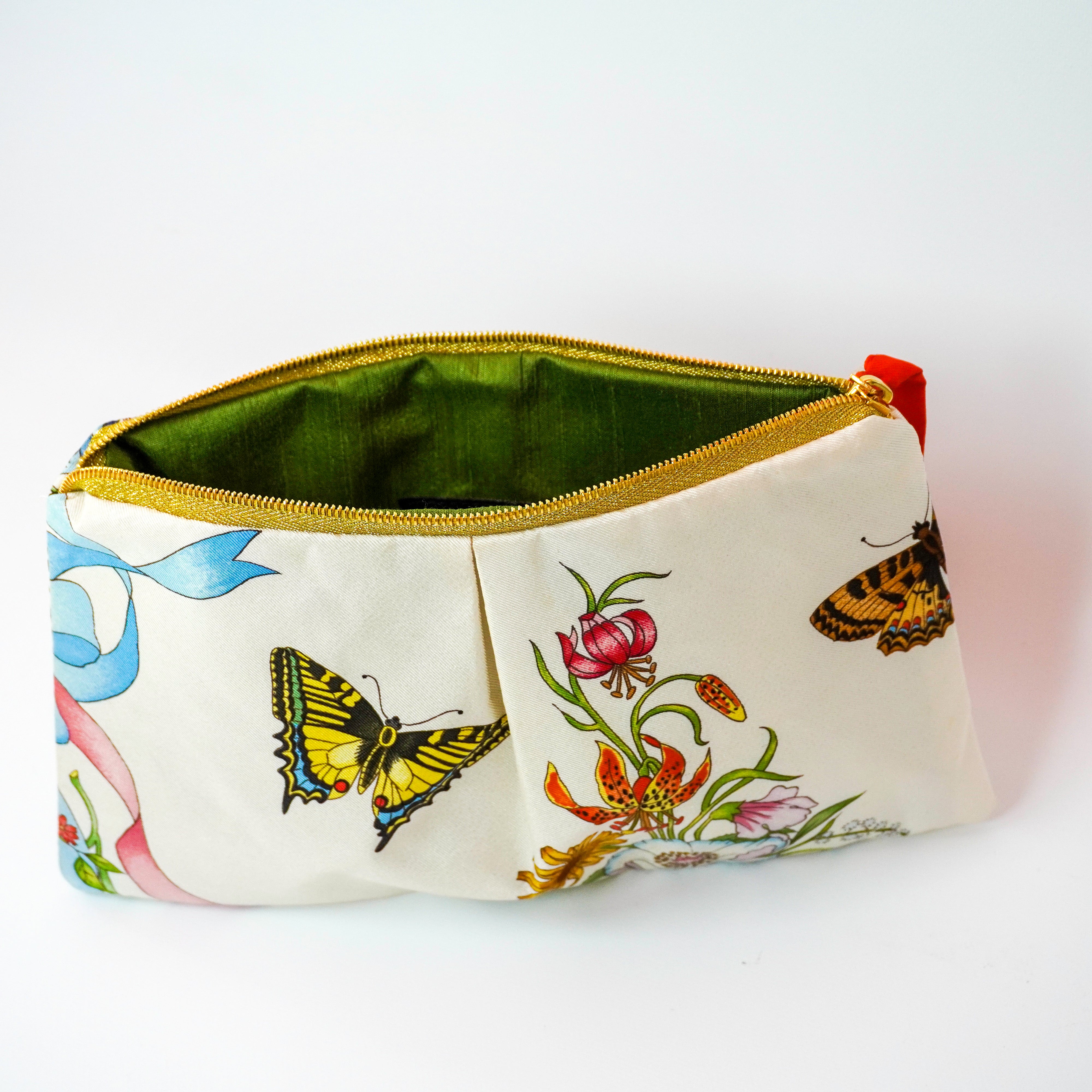 "Petunia's Garden" Scarf Bag (Upcycled from Gucci Scarf) Party Clutch Hampton Road Designs