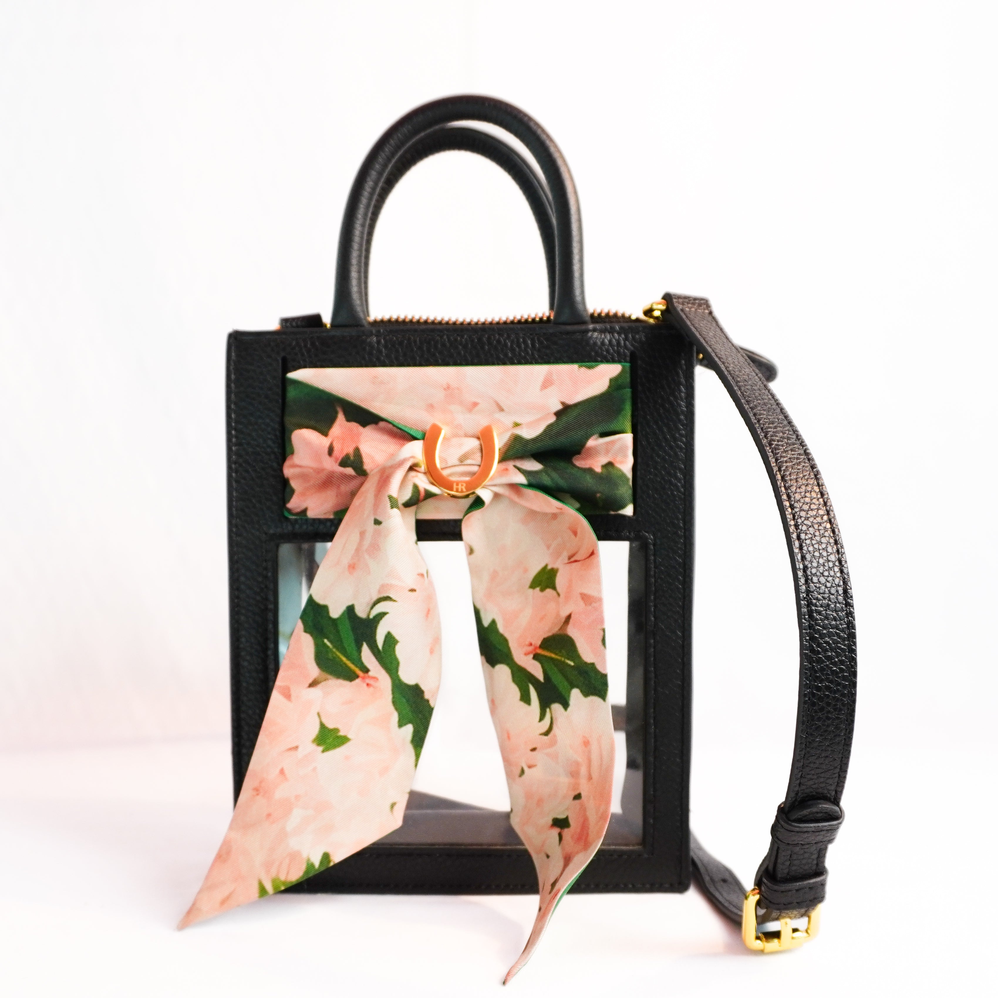 Mini Calista Clear + Azaleas Twillionaire Mini Calista Clear Hampton Road Designs Black  