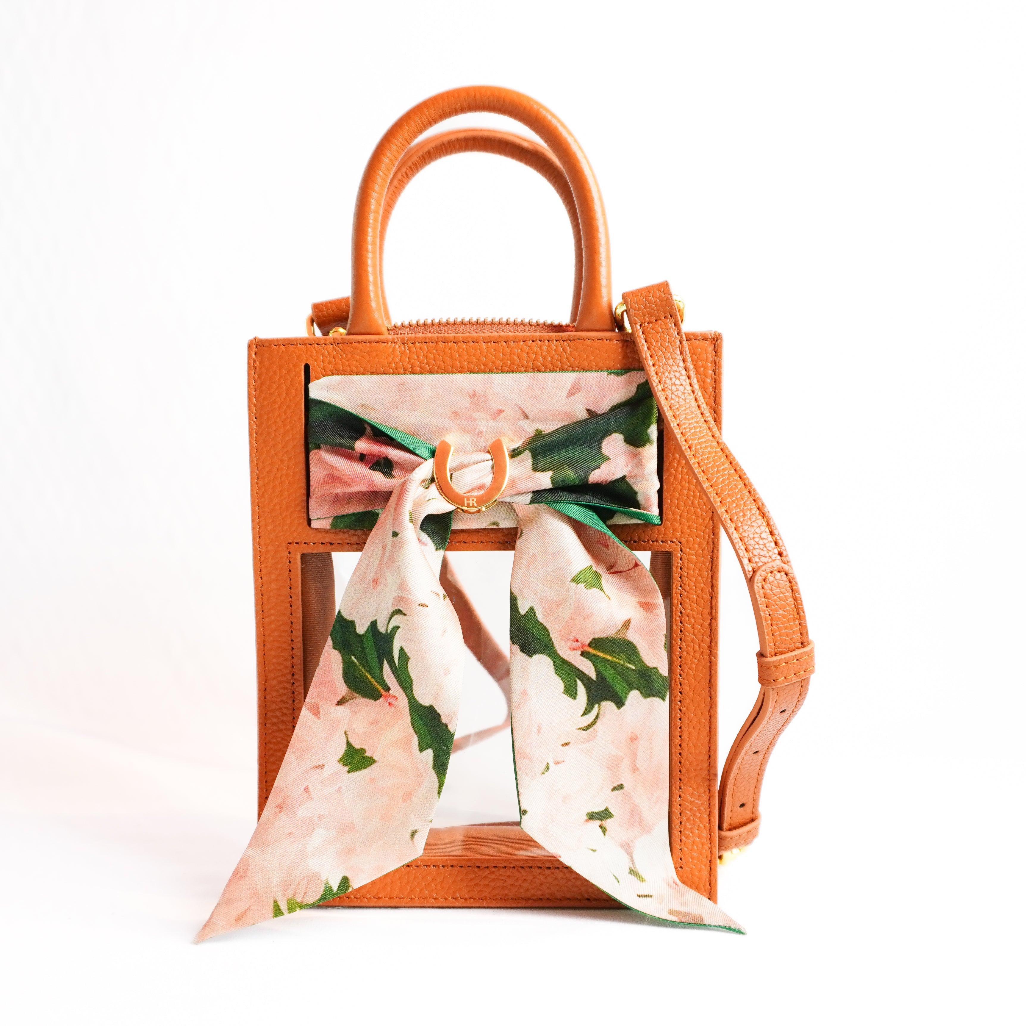 Mini Calista Clear + Azaleas Twillionaire Mini Calista Clear Hampton Road Designs Camel  
