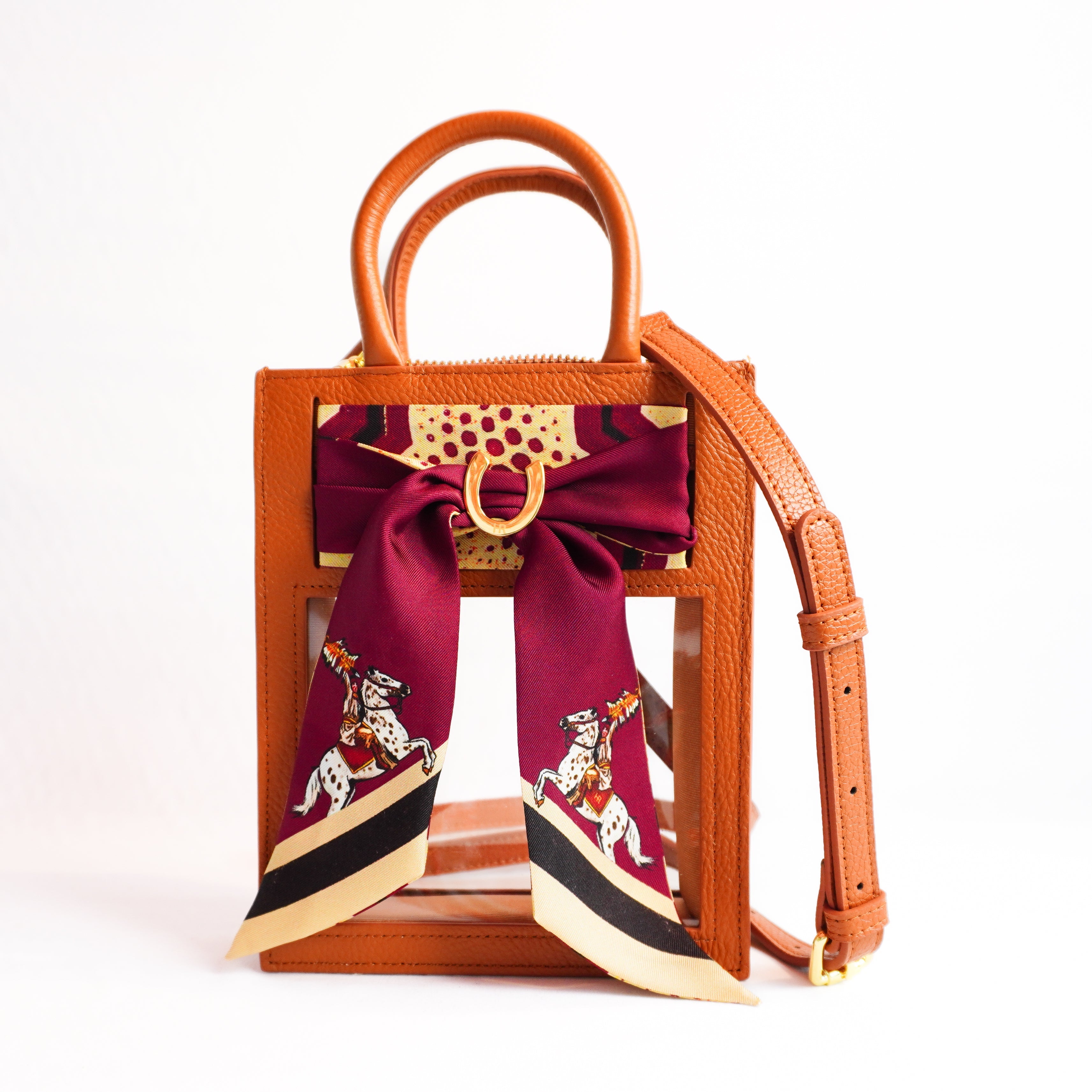 Mini Calista Clear + Warrior Pose Twillionaire Mini Calista Clear Hampton Road Designs Camel  