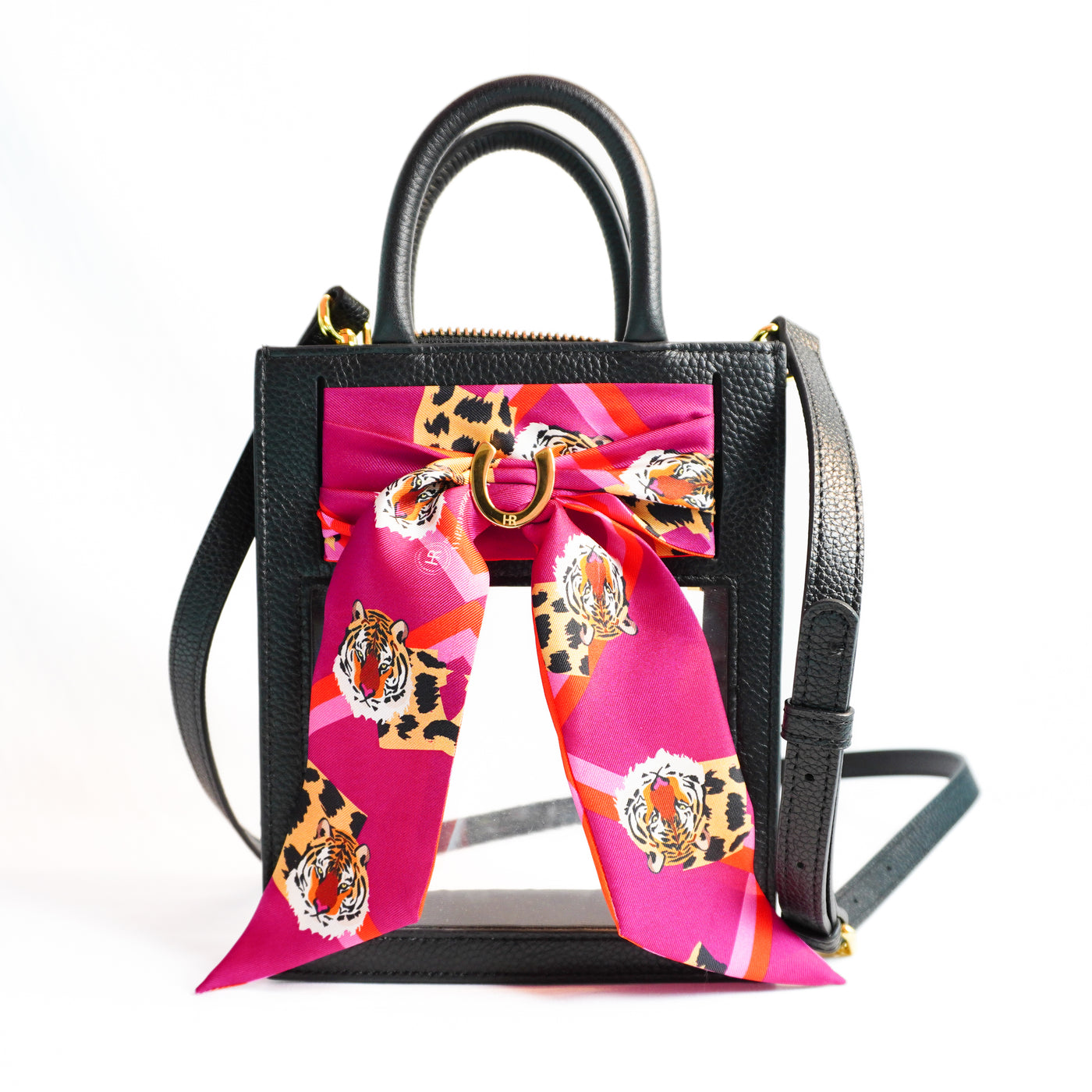 Mini Calista Clear + Fuscia Easy Tiger Twilly Mini Calista Clear Hampton Road Designs Black  