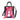 Mini Calista Clear + Fuscia Paisley Twillionaire Mini Calista Clear Hampton Road Designs Black  