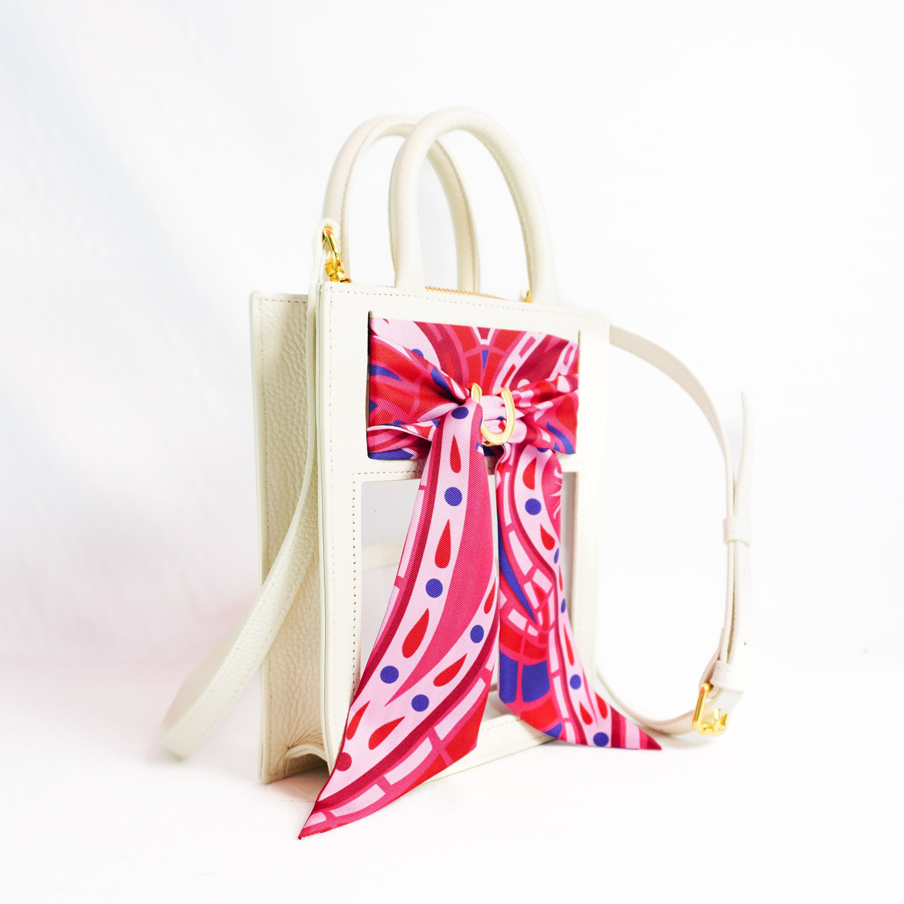 Mini Calista Clear + Fuscia Paisley Twillionaire Mini Calista Clear Hampton Road Designs   