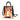 Mini Calista Clear + Orange Paisley Twillionaire Mini Calista Clear Hampton Road Designs Black  