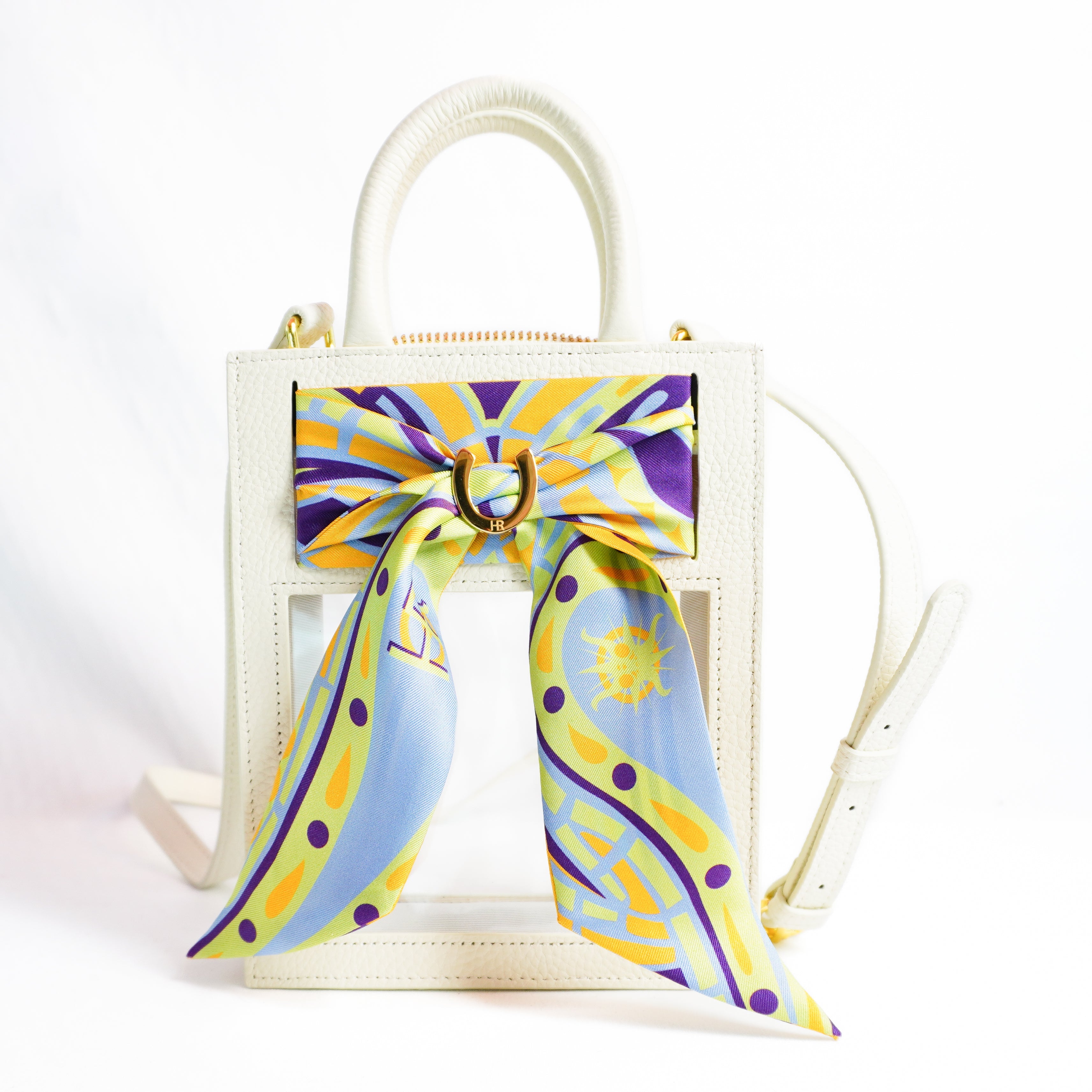 Mini Calista Clear + Green Paisley Twillionaire Mini Calista Clear Hampton Road Designs Oyster  