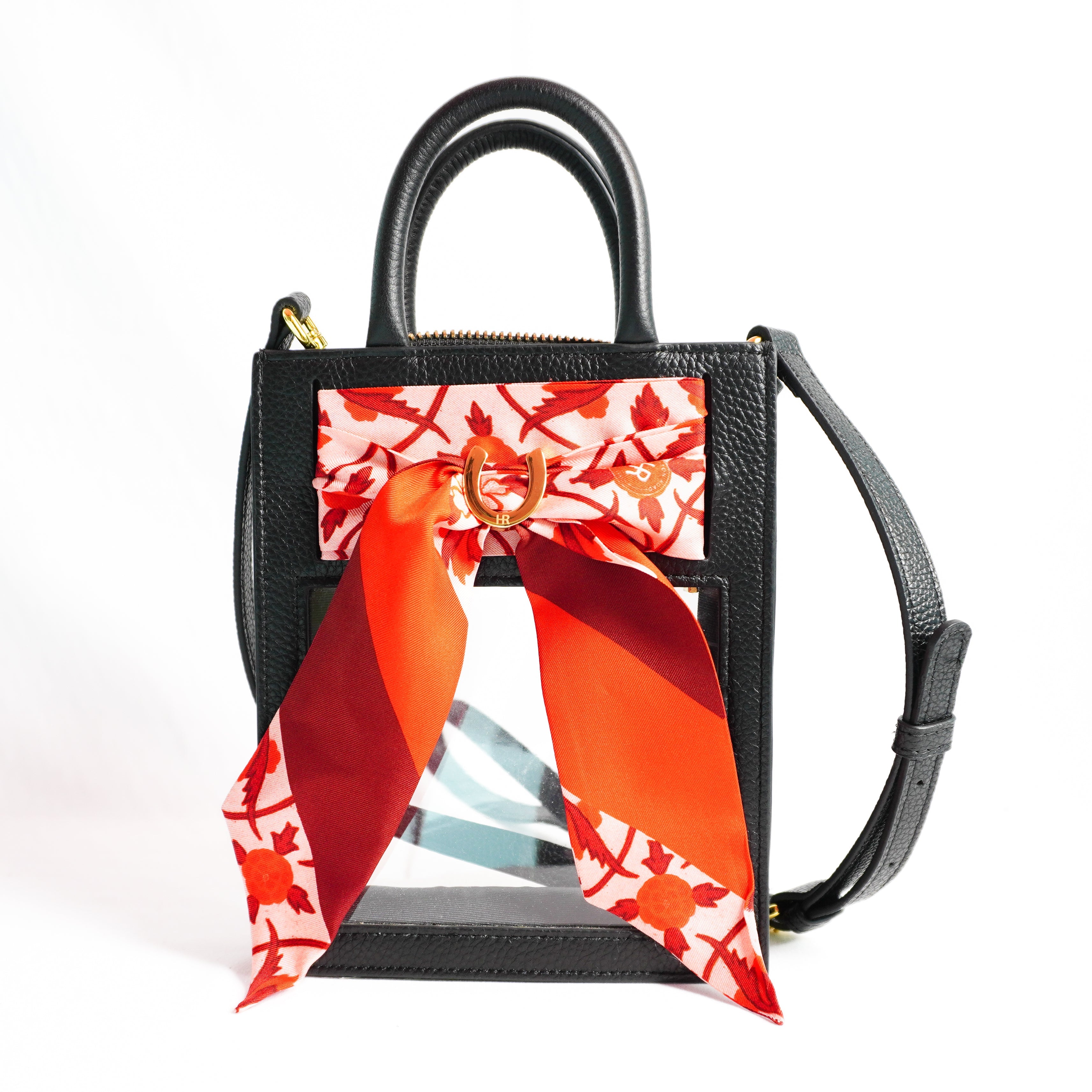 Mini Calista Clear + Run for the Roses Twillionaire Mini Calista Clear Hampton Road Designs Black  