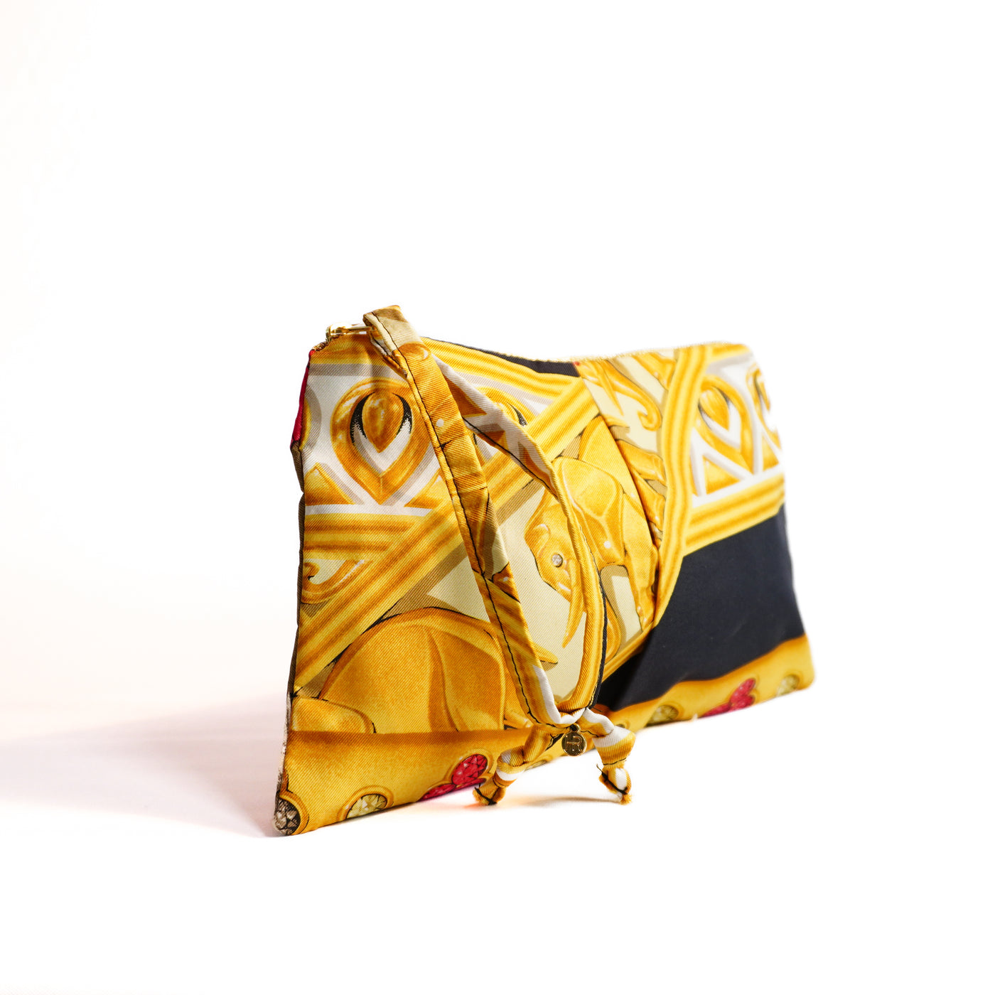 "Elephants" Scarf Bag (Upcycled from Cartier Scarf) Party Clutch Hampton Road Designs   