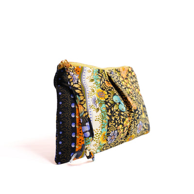 "Golden Garden" Scarf Bag (Upcycled from Gucci Scarf) Party Clutch Hampton Road Designs   