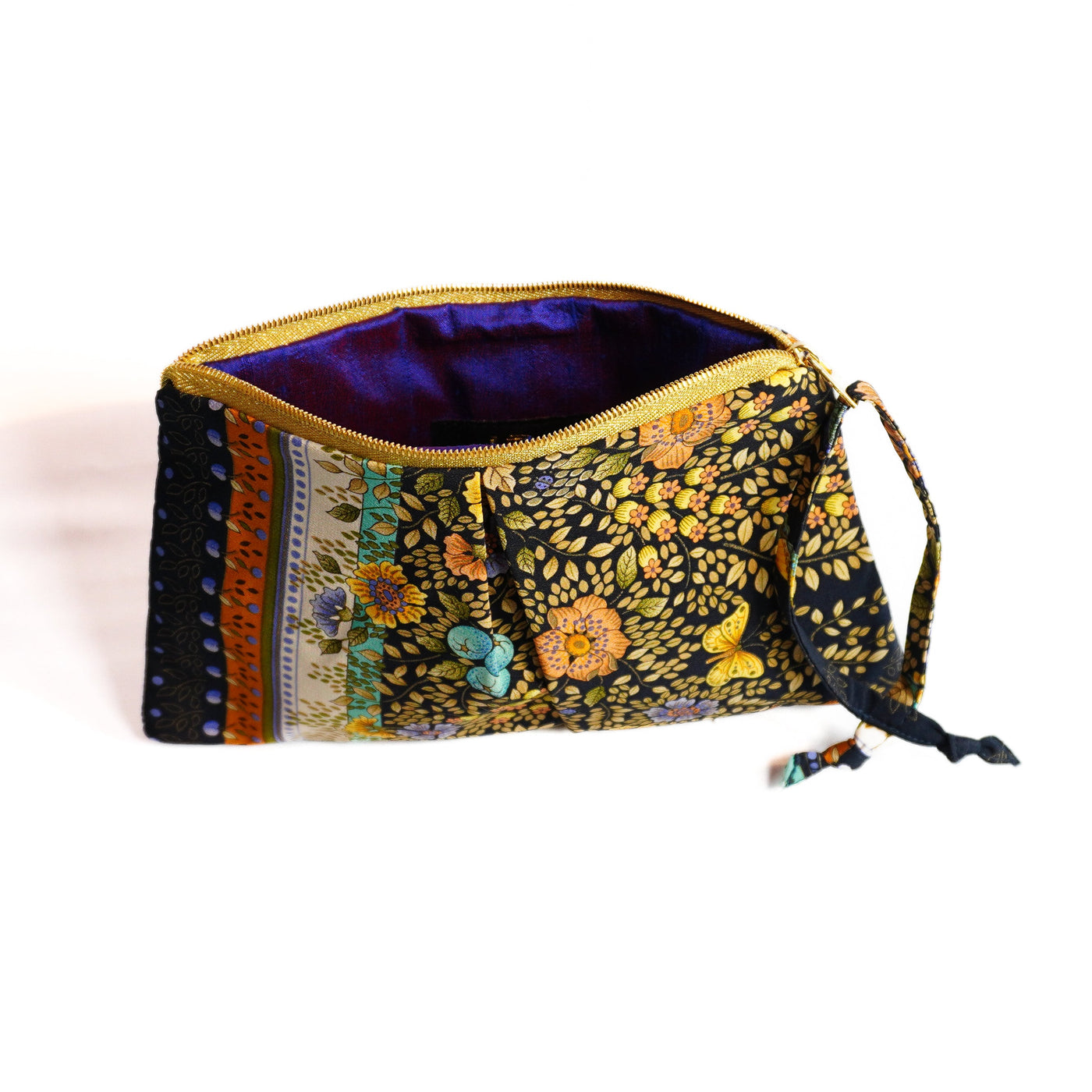 "Golden Garden" Scarf Bag (Upcycled from Gucci Scarf) Party Clutch Hampton Road Designs   