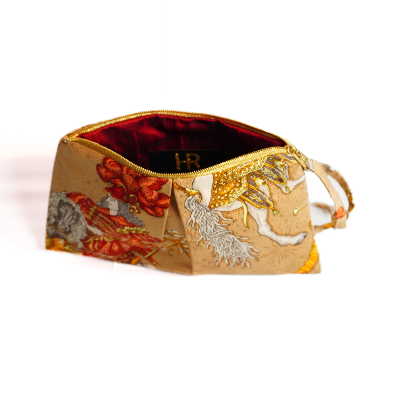 "Les Fetes de Roi Soleil" Scarf Bag (Upcycled from Hermes Scarf) Party Clutch Hampton Road Designs   