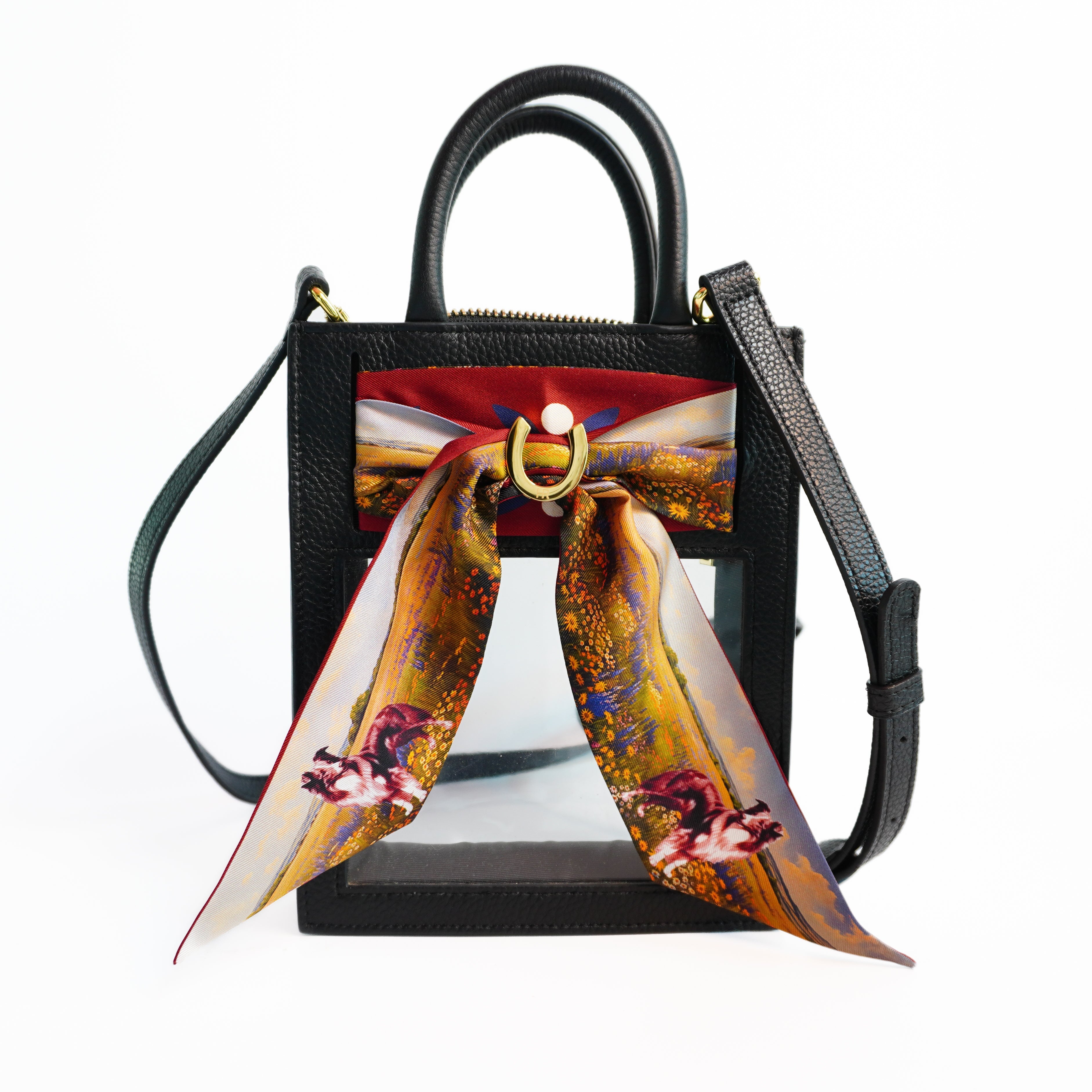 Mini Calista Clear + Ranch Dog Twillionaire Mini Calista Clear Hampton Road Designs Black  