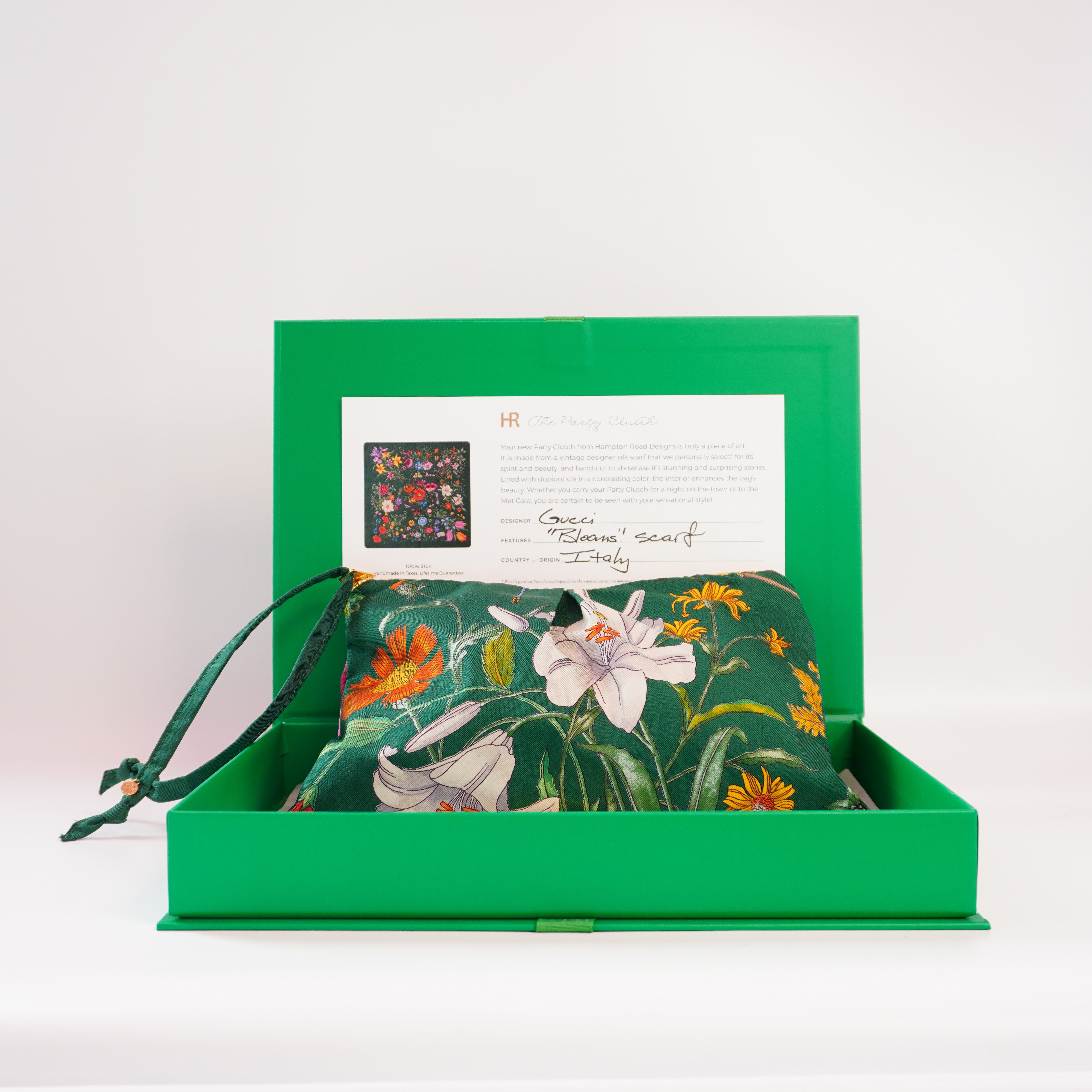 "Leopard Pansy" Scarf Bag (Upcycled from Gucci Scarf) Party Clutch Hampton Road Designs