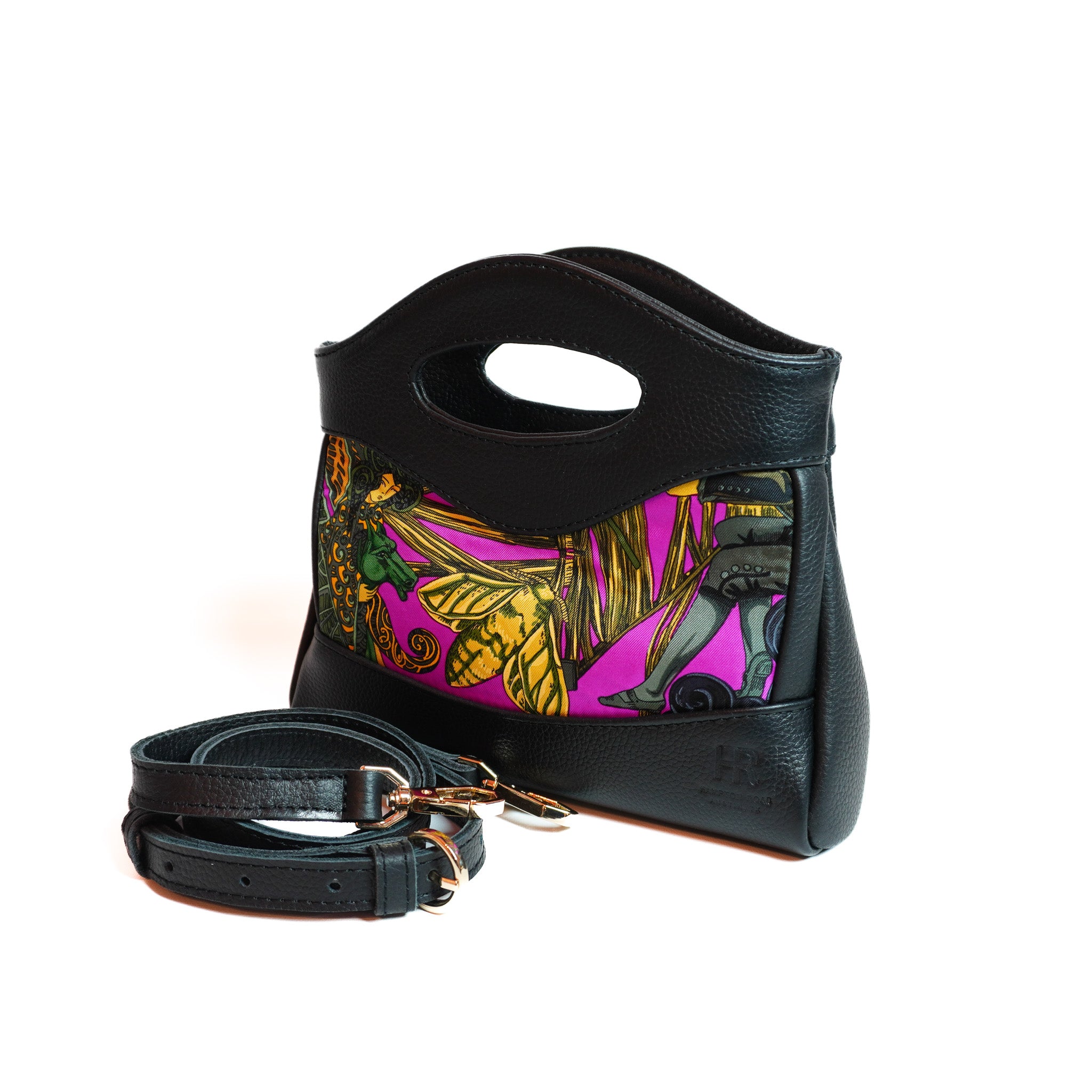 Mission Belle Bag - Au fil de la Soie (upcycled from Hermes Scarf) Mission Belle Heirloom Hampton Road Designs