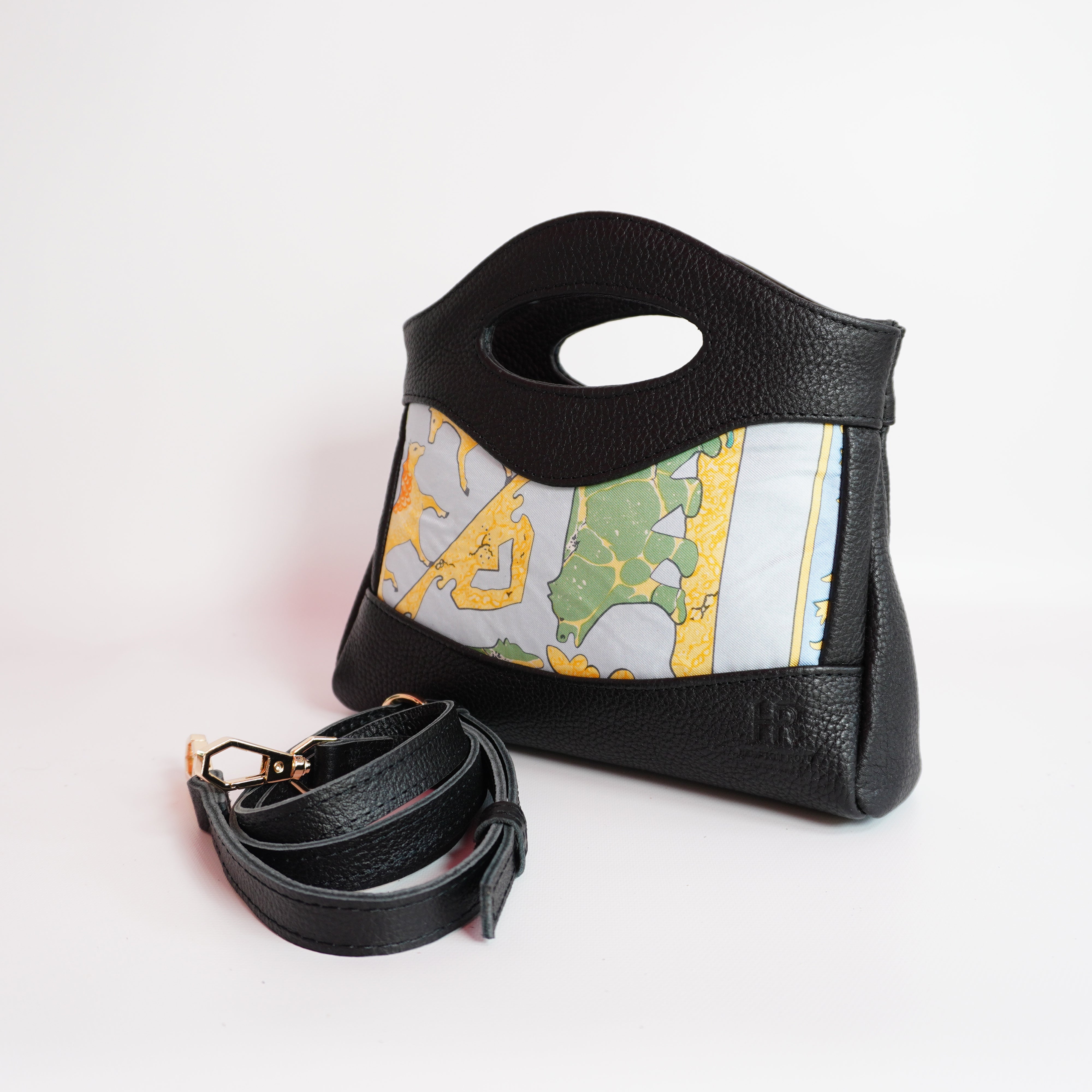 Mission Belle Bag - Early America (upcycled from Hermes Scarf) Mission Belle Heirloom Hampton Road Designs
