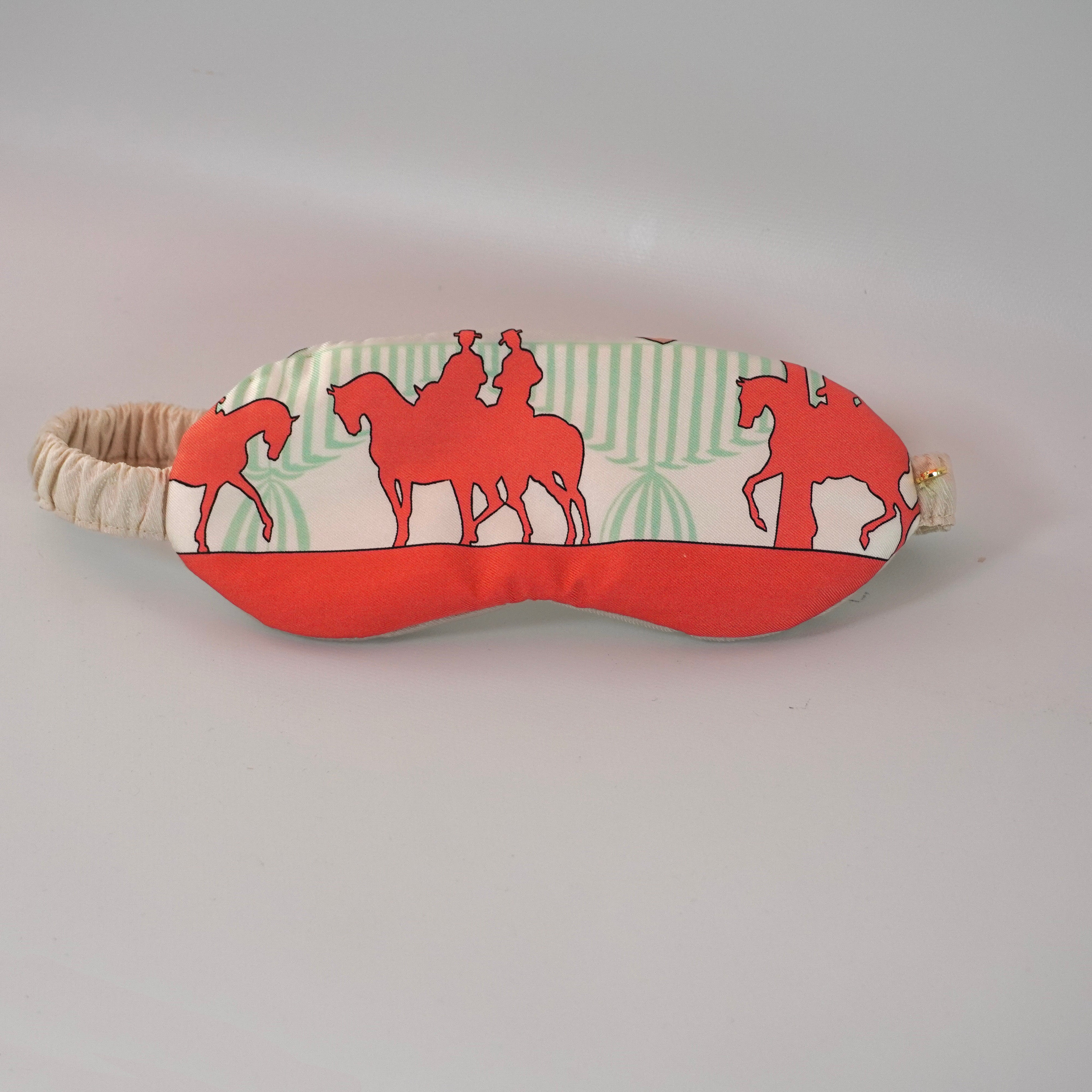 "Feria de Seville" Sleep Mask (Upcycled from Hermes Scarf) Hampton Road Designs