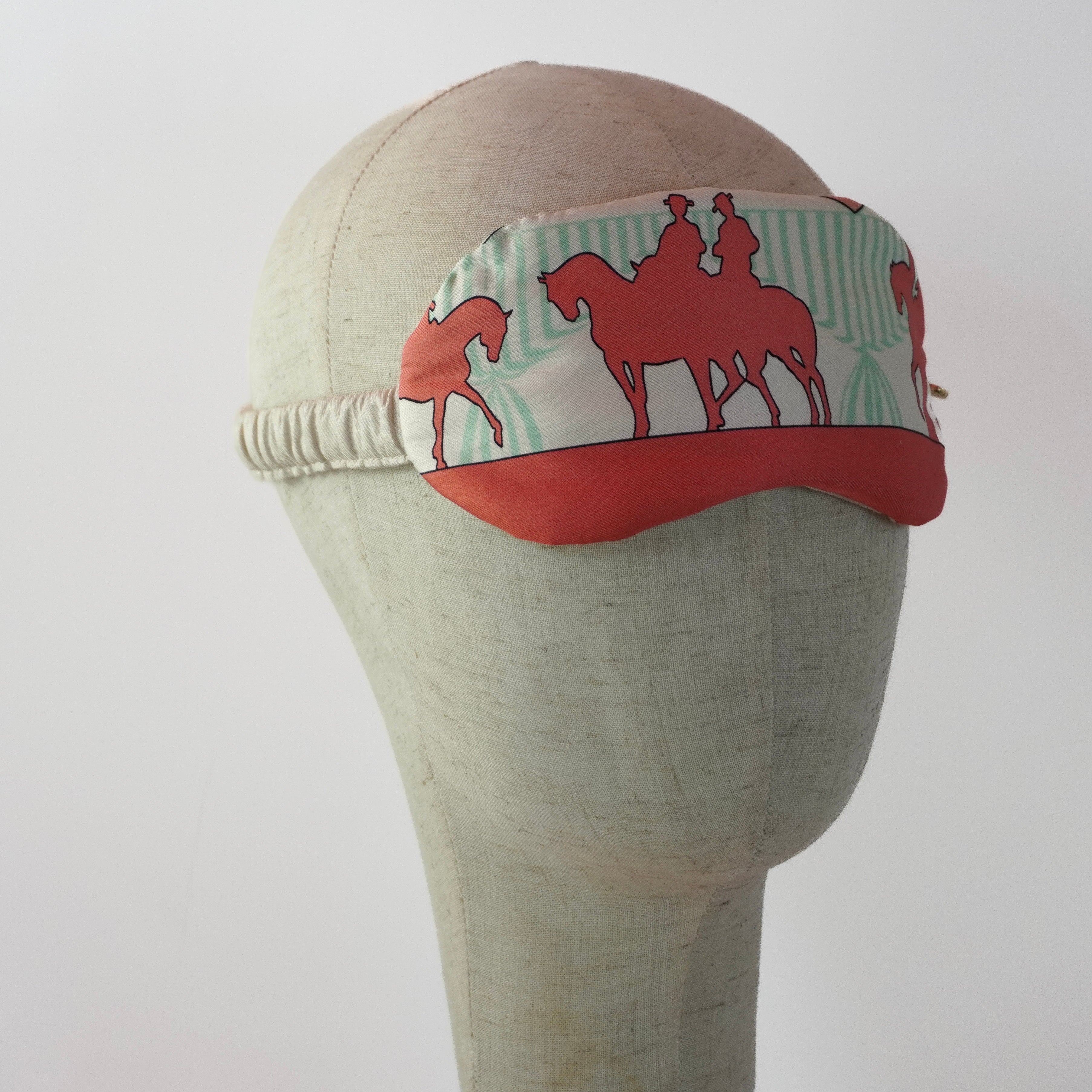 "Feria de Seville" Sleep Mask (Upcycled from Hermes Scarf) Hampton Road Designs