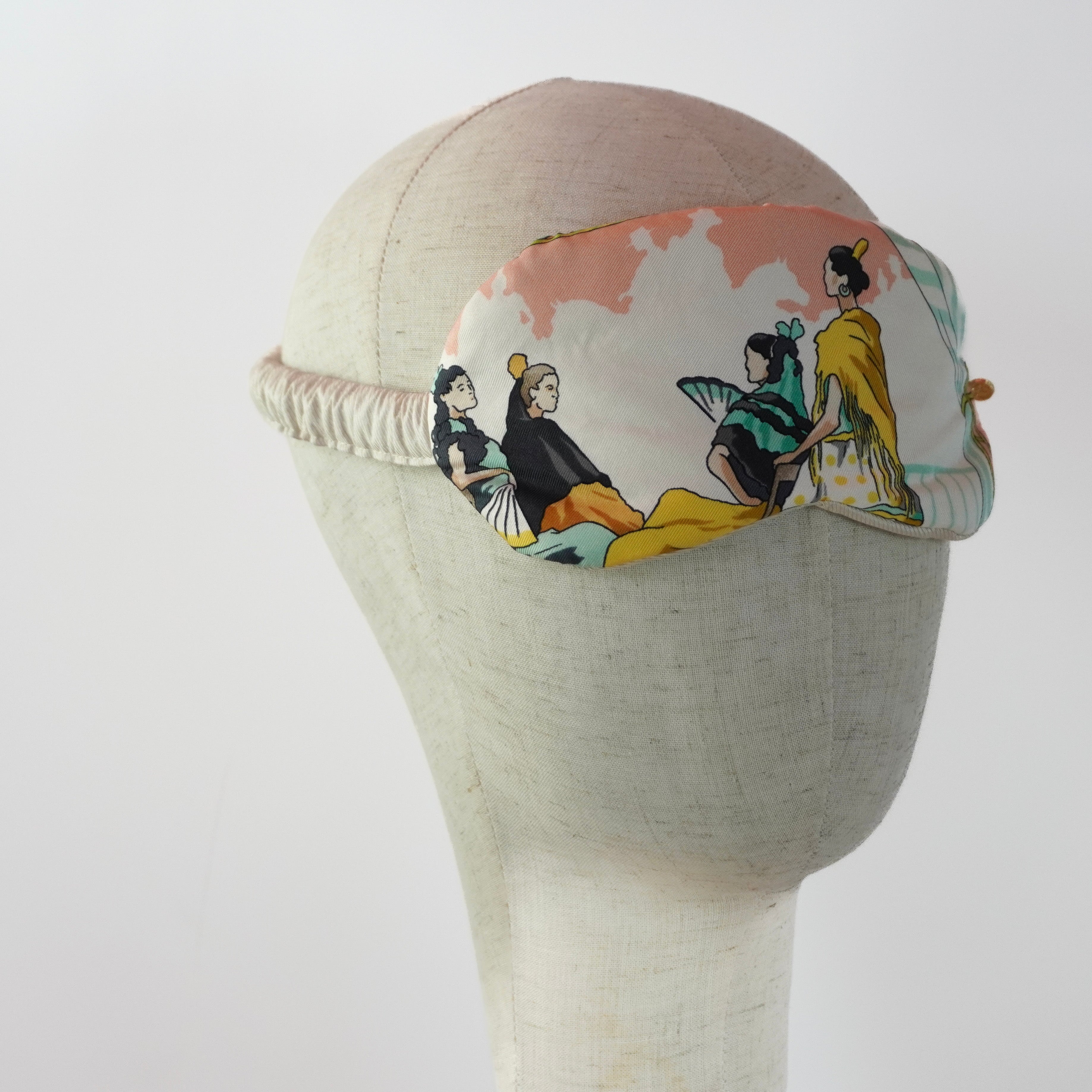 "Feria de Seville" Sleep Mask (Upcycled from Hermes Scarf) Hampton Road Designs
