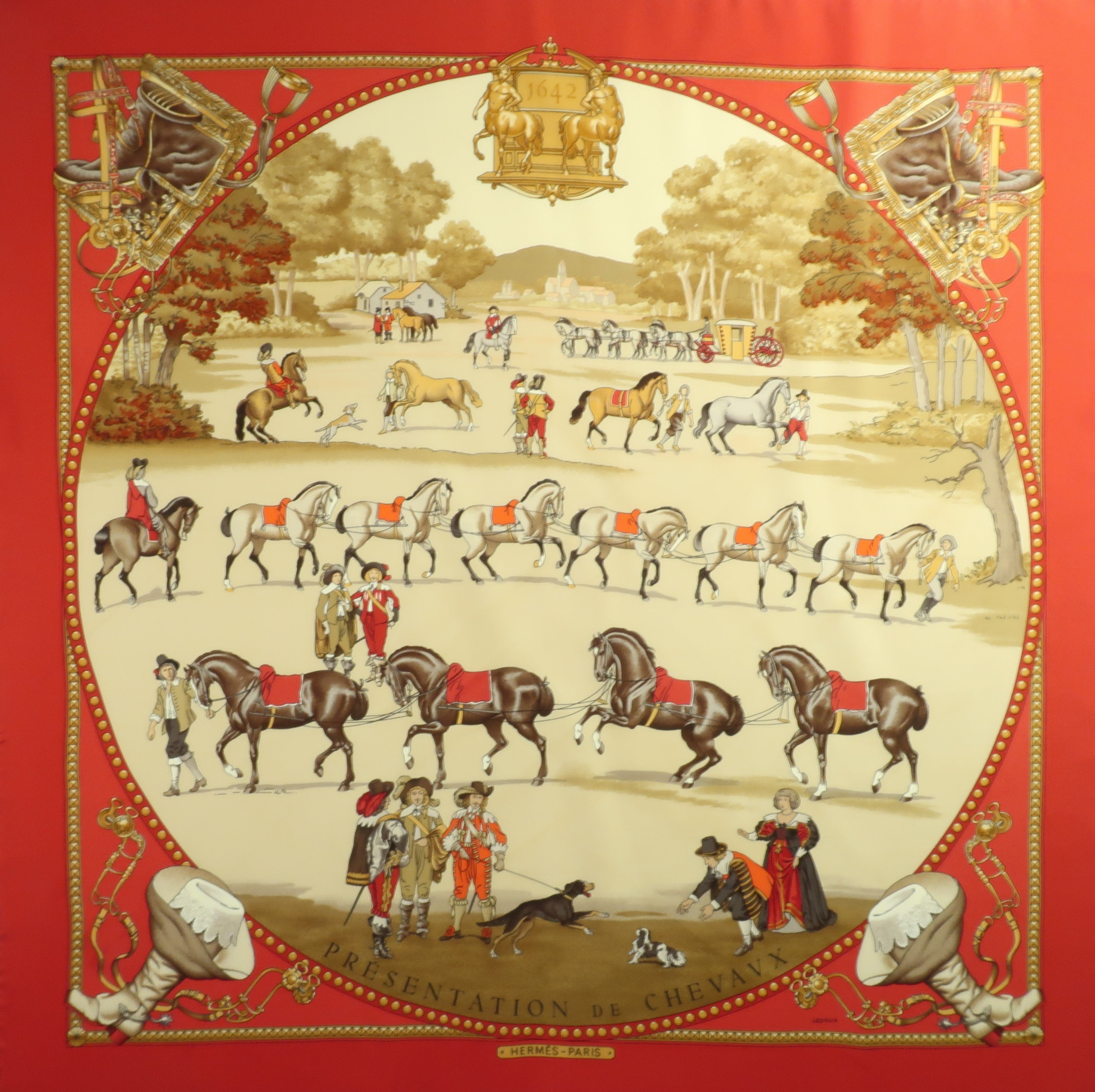 "Presentation de Chevaux" Sleep Mask (Upcycled from Hermes Scarf) Hampton Road Designs