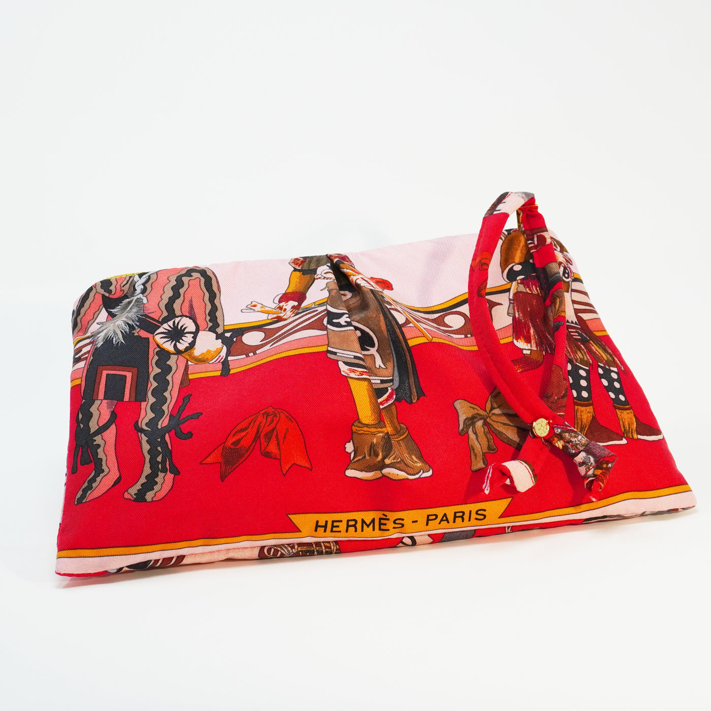 "Kachinas" Scarf Bag (Upcycled from Hermes Scarf) Party Clutch Hampton Road Designs   
