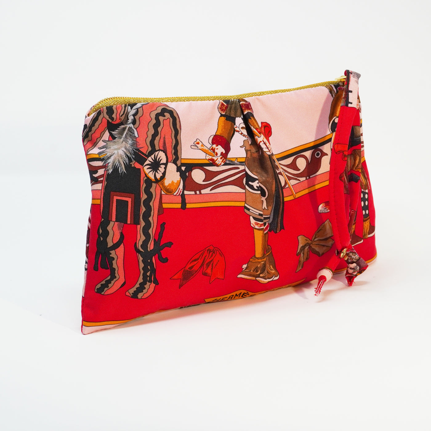 "Kachinas" Scarf Bag (Upcycled from Hermes Scarf) Party Clutch Hampton Road Designs   