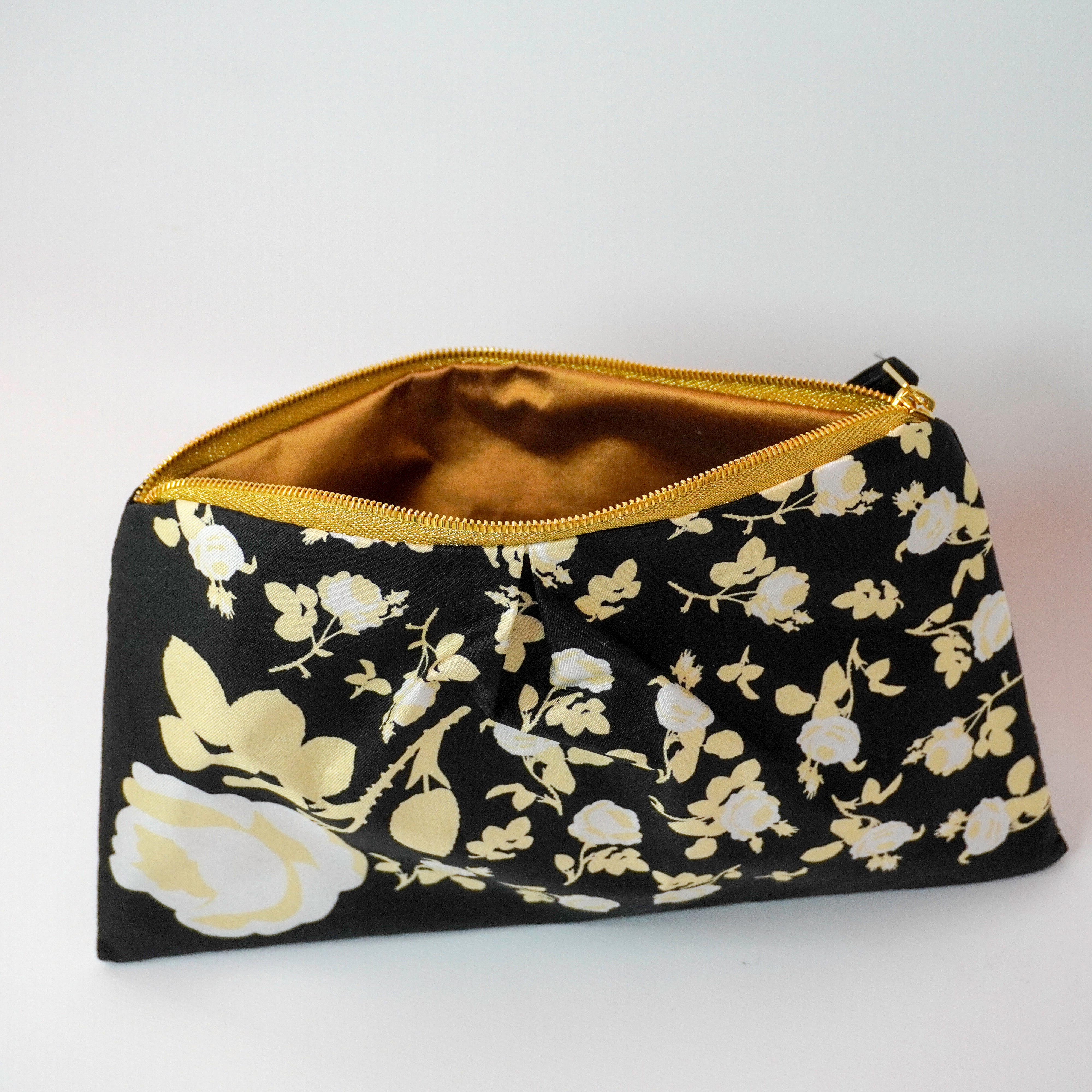 "Gardenias" Scarf Bag (Upcycled from Lanvin Scarf) Party Clutch Hampton Road Designs